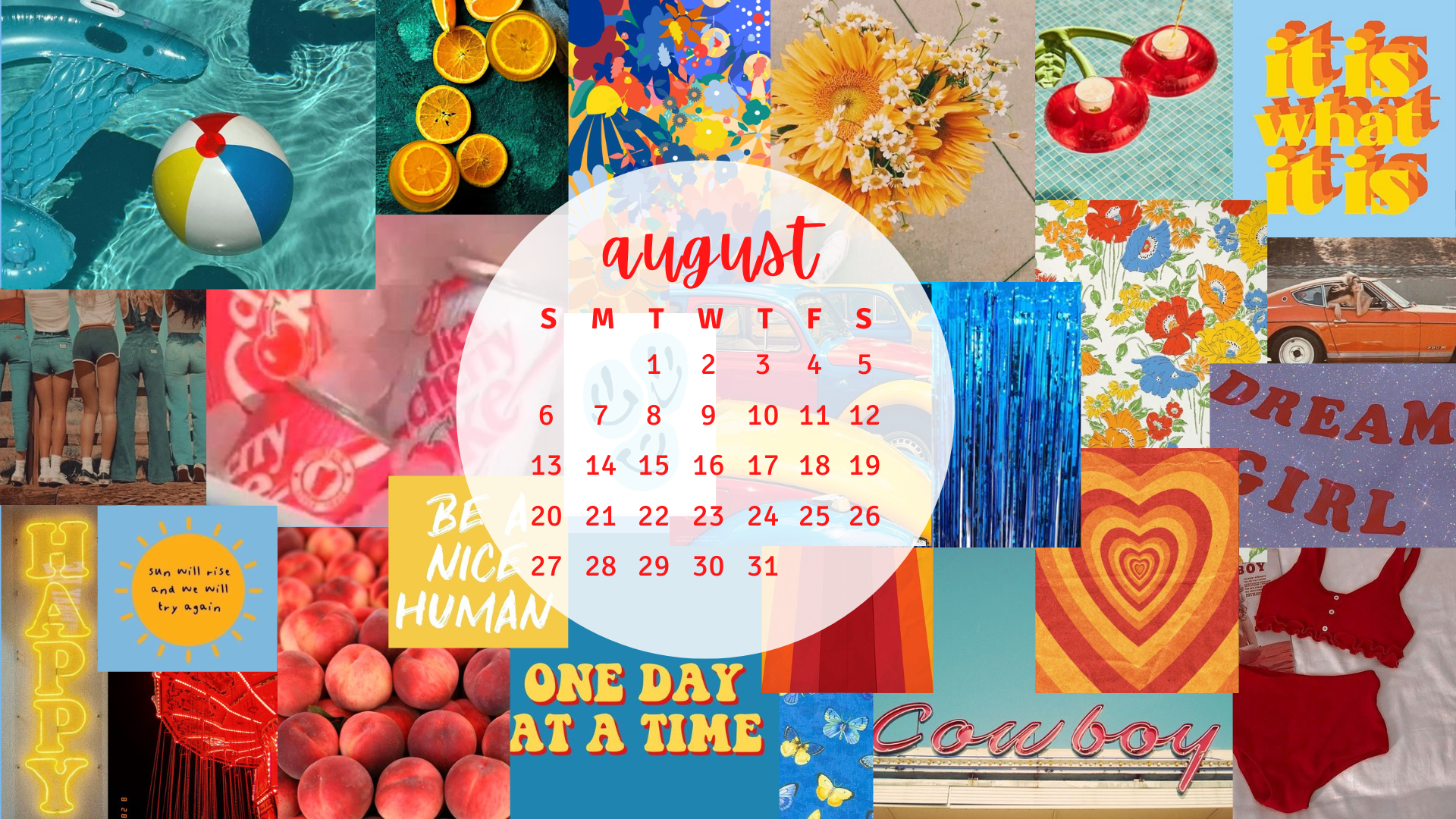 August Desktop Wallpaper