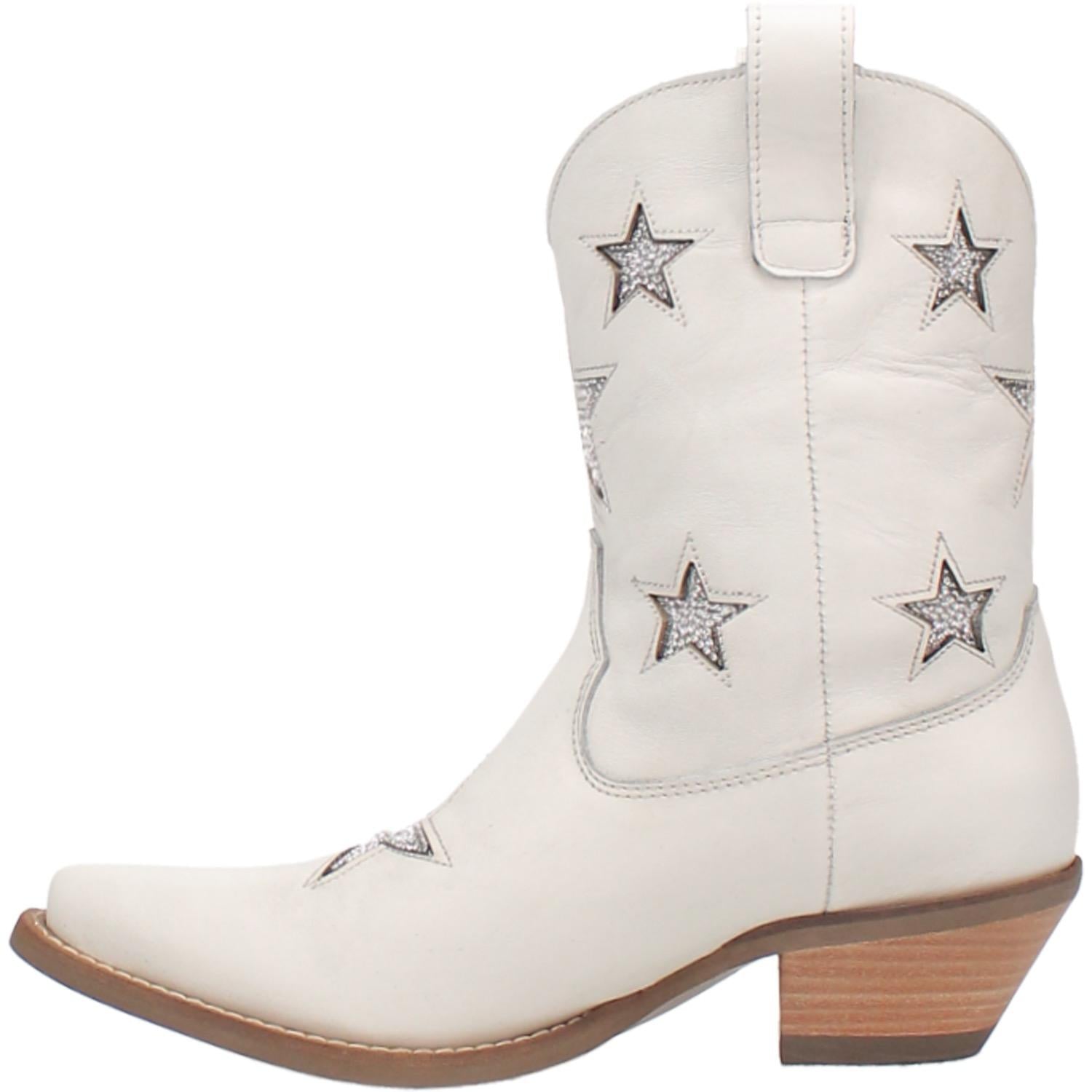 Online Exclusive | Dingo | Star Struck Leather Bootie in White  **PREORDER - Giddy Up Glamour Boutique