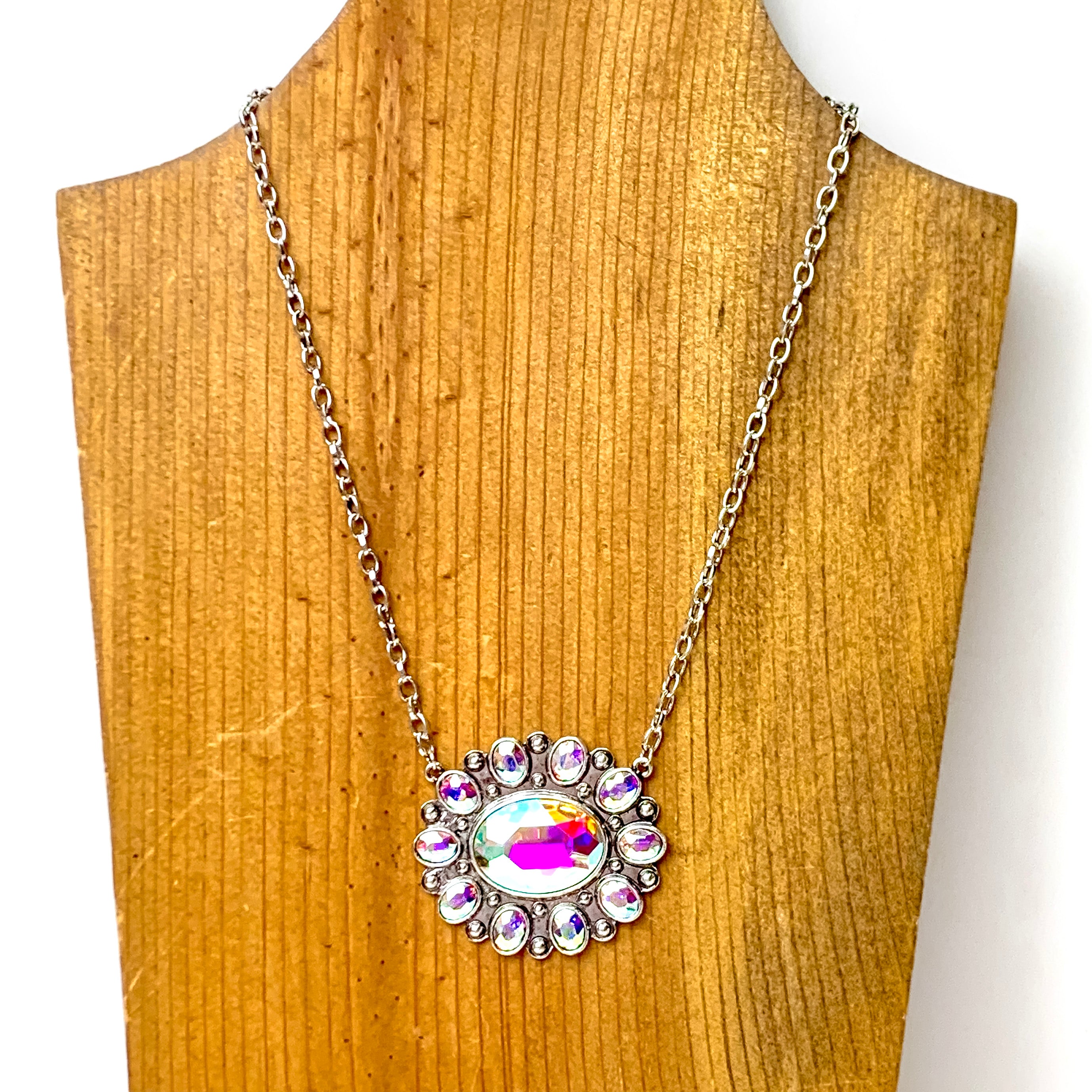 Desert Diva Concho Necklace in Silver Tone - Giddy Up Glamour Boutique