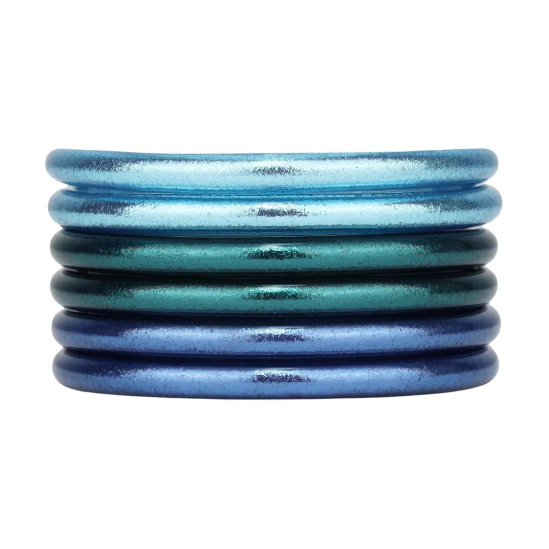 BuDhaGirl | Set of Six | All the Oceans All Weather Bangles  display picture 3