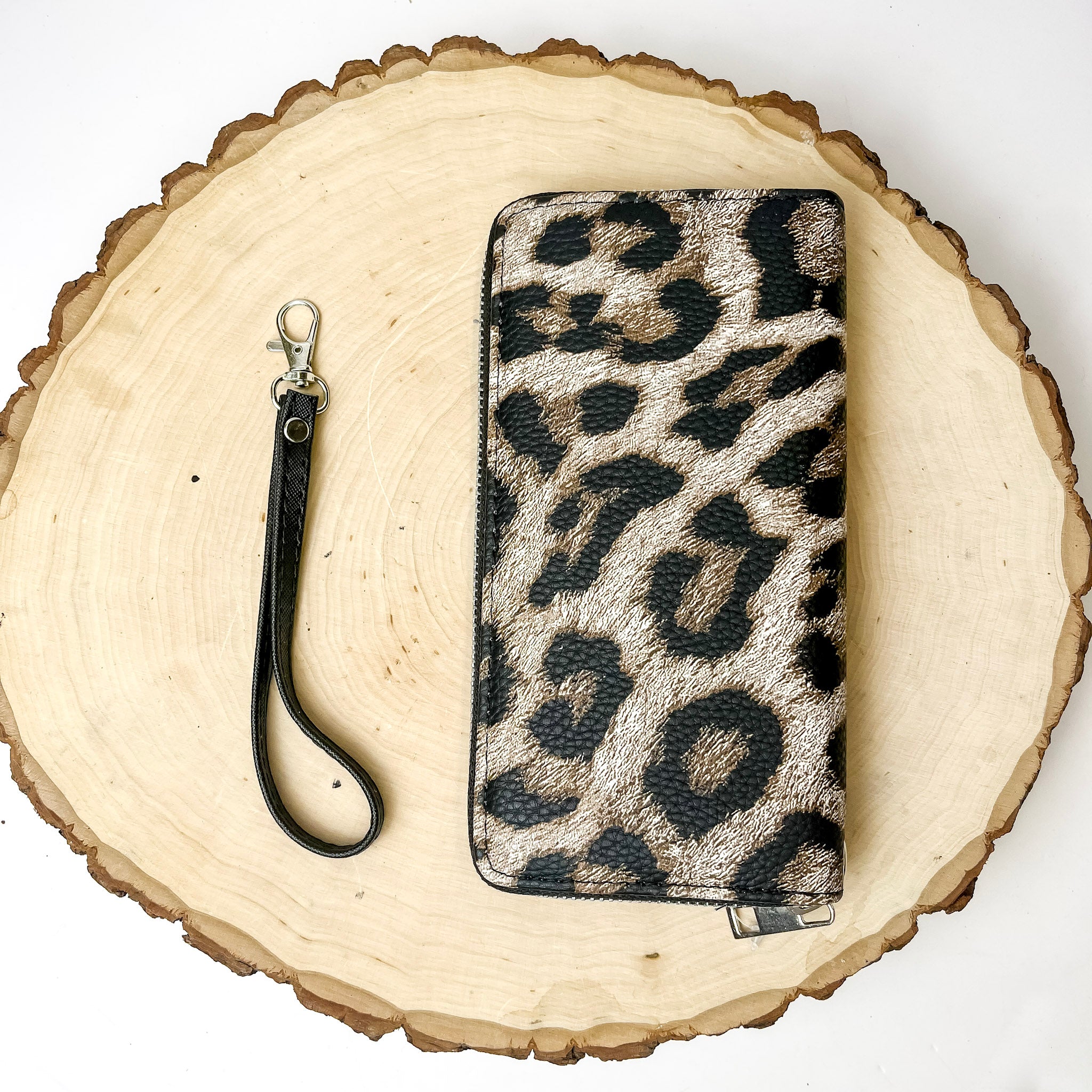 Animal Print Zip Up Wallet - Giddy Up Glamour Boutique