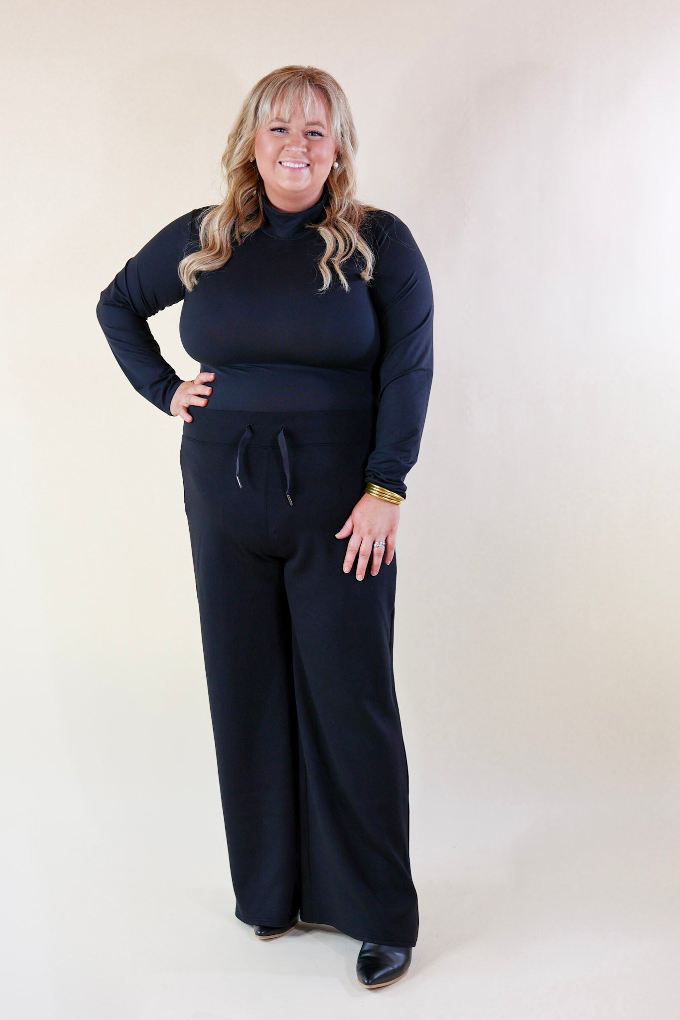 SPANX | Turtle Neck Long Sleeve Bodysuit in Black - Giddy Up Glamour Boutique