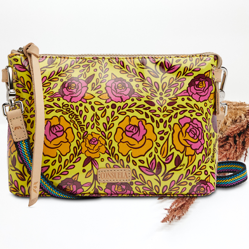 Vintage Consuela buying Pouch Floral Yellow