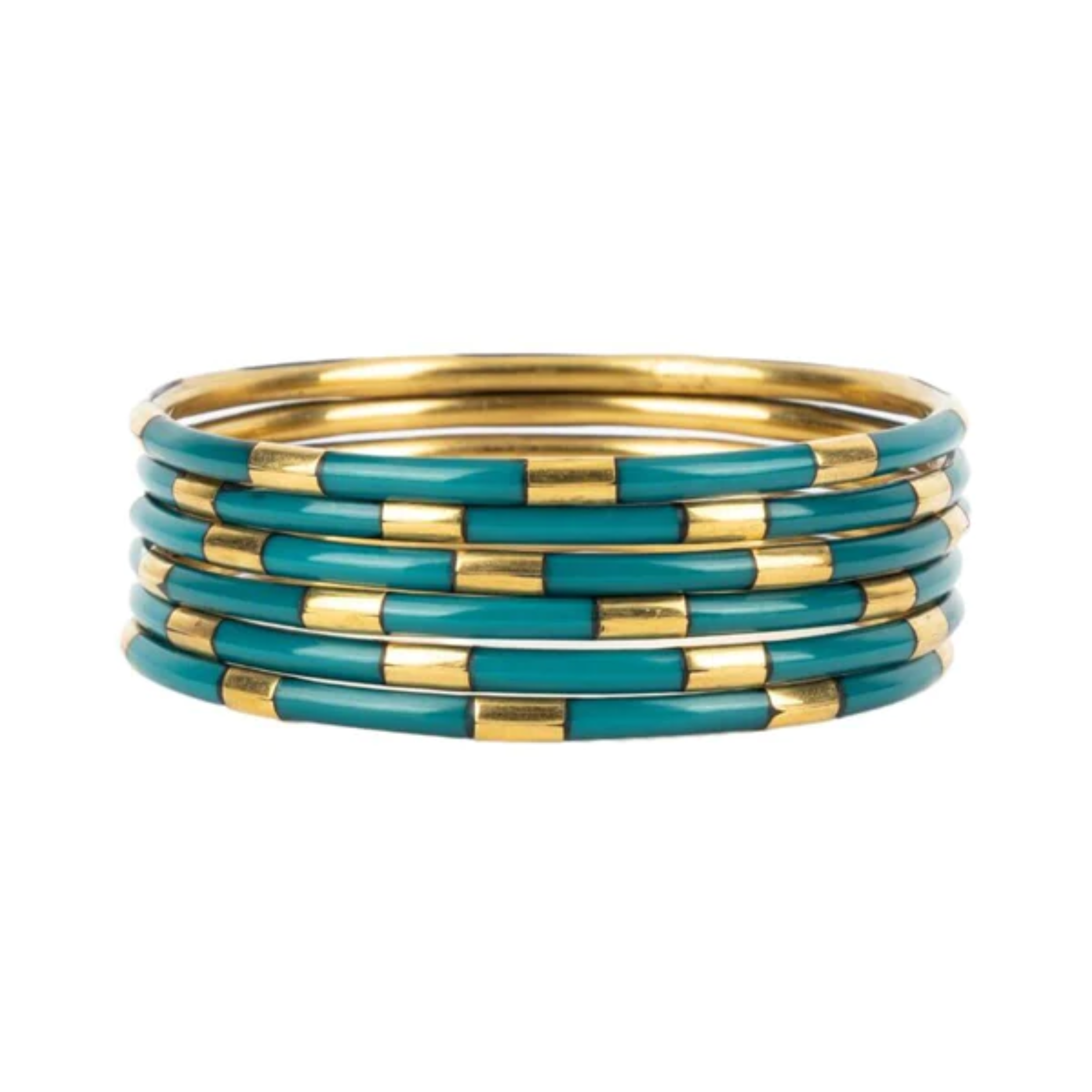BuDhaGirl | Set of Six | Veda Bangles in Caribe - Giddy Up Glamour Boutique