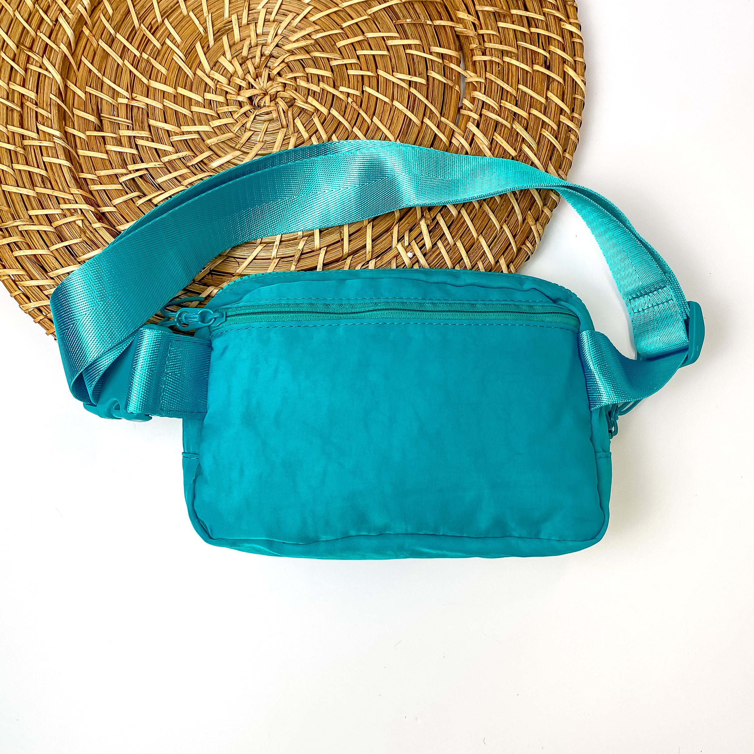 Love the Journey Fanny Pack in Teal - Giddy Up Glamour Boutique