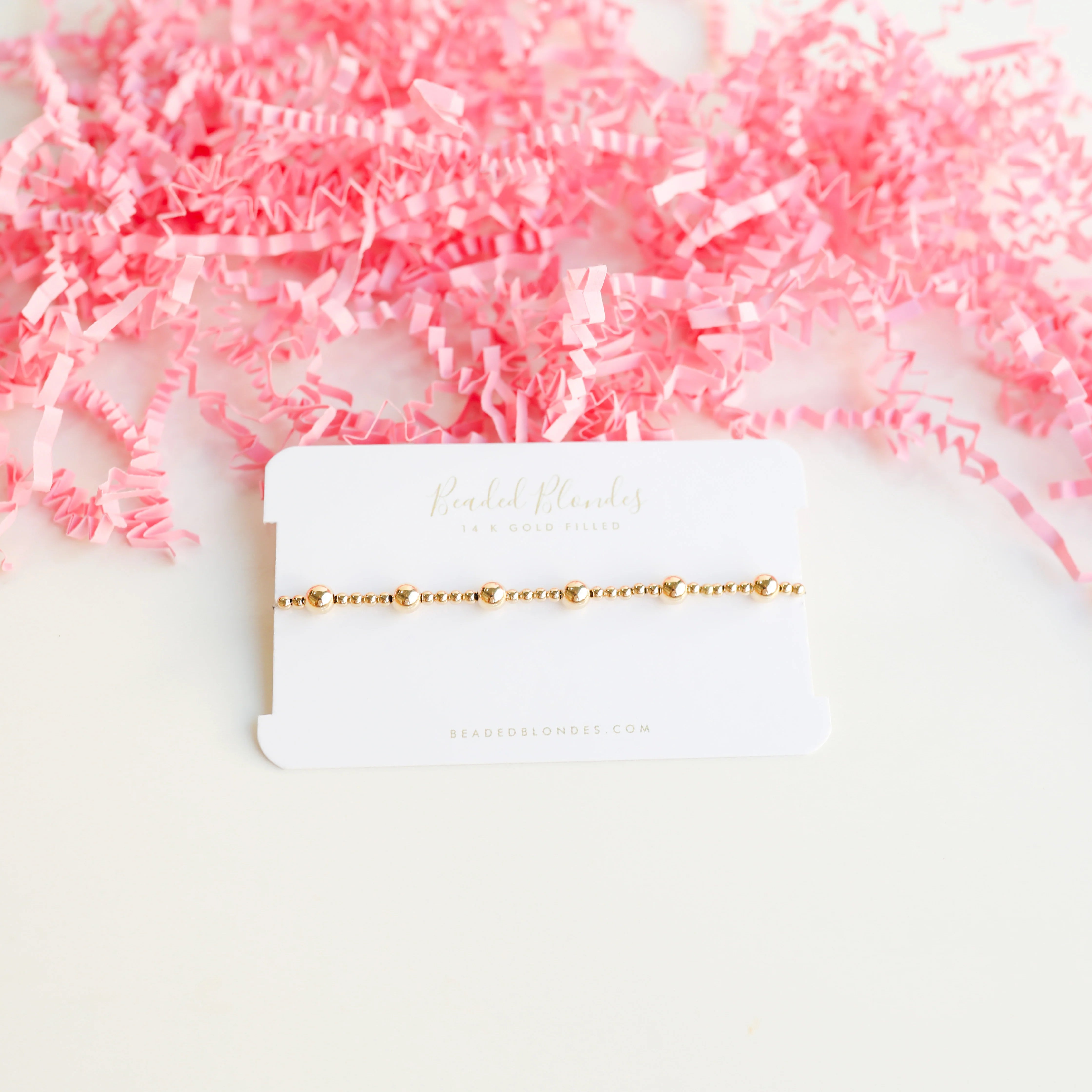 Beaded Blondes | Lively Bracelet in Gold - Giddy Up Glamour Boutique