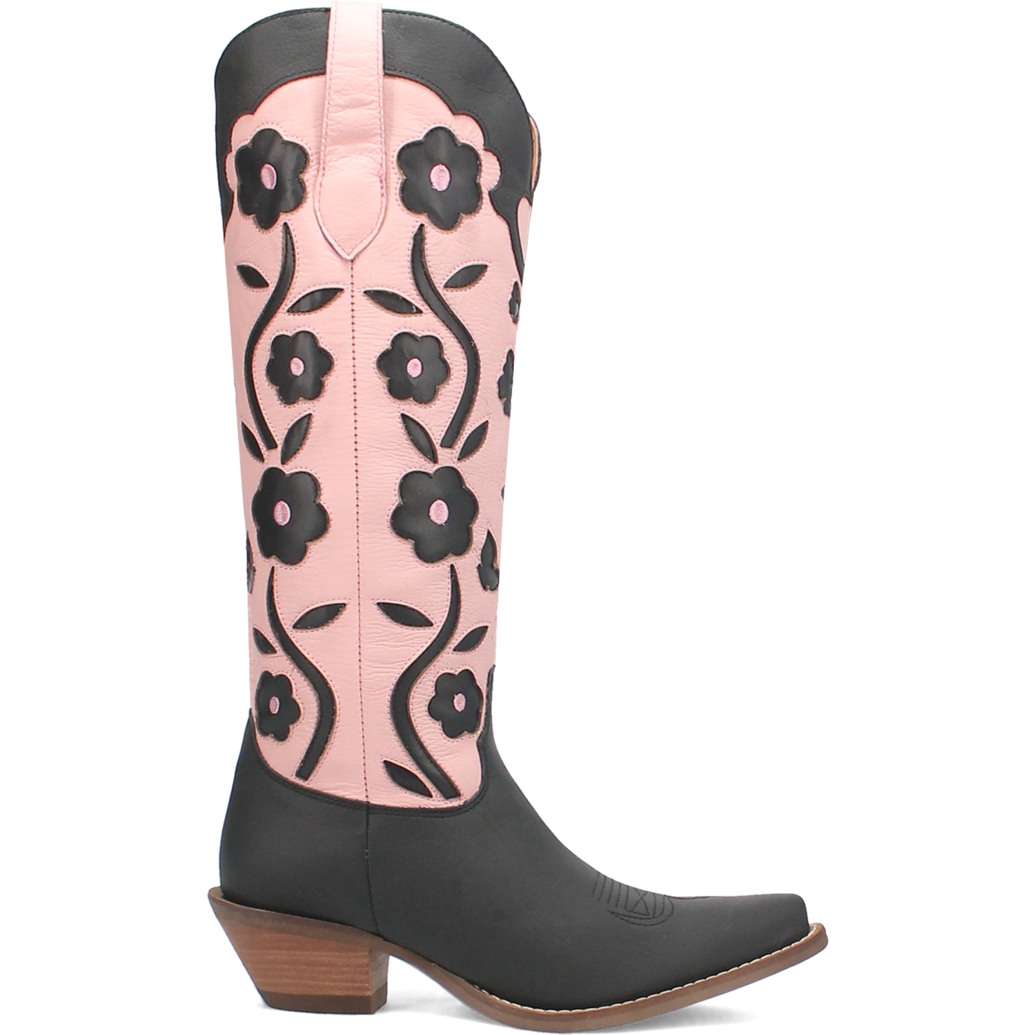 Online Exclusive | Dingo | Goodness Gracious Leather Boot in Black and Pink  **PREORDER