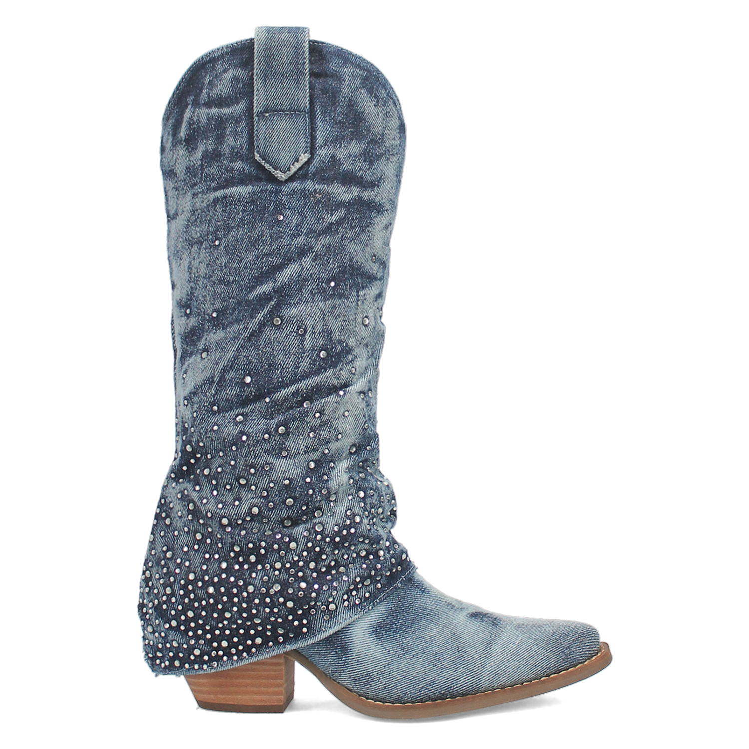 Online Exclusive | Dingo | Eye Candy Denim Leather Boot in Blue **PREORDER