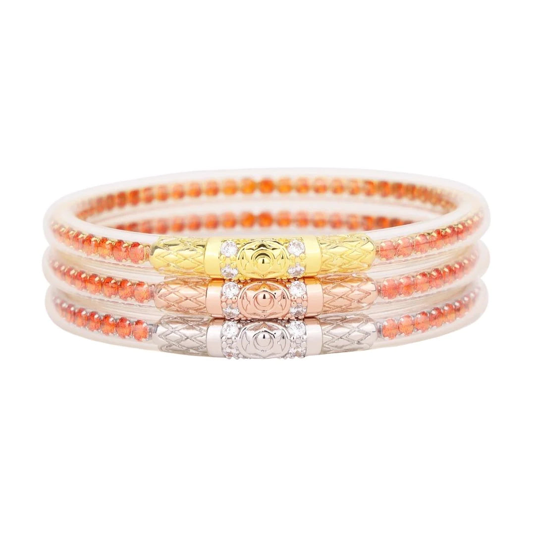 Budhagirl 3kings all weather bangle flame SZ medium perfect condition BuDhaGirl All Weather Bangles - Black Three Kings main image 3