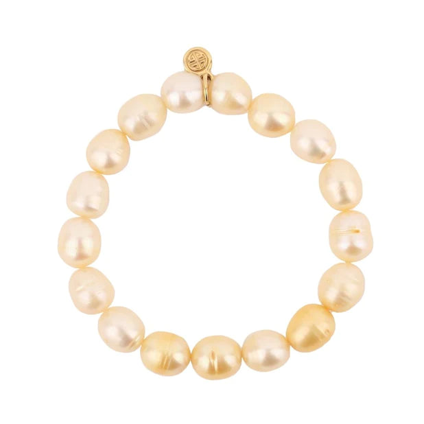 BuDhaGirl | Gold Baroque Pearl Bracelet - Giddy Up Glamour Boutique