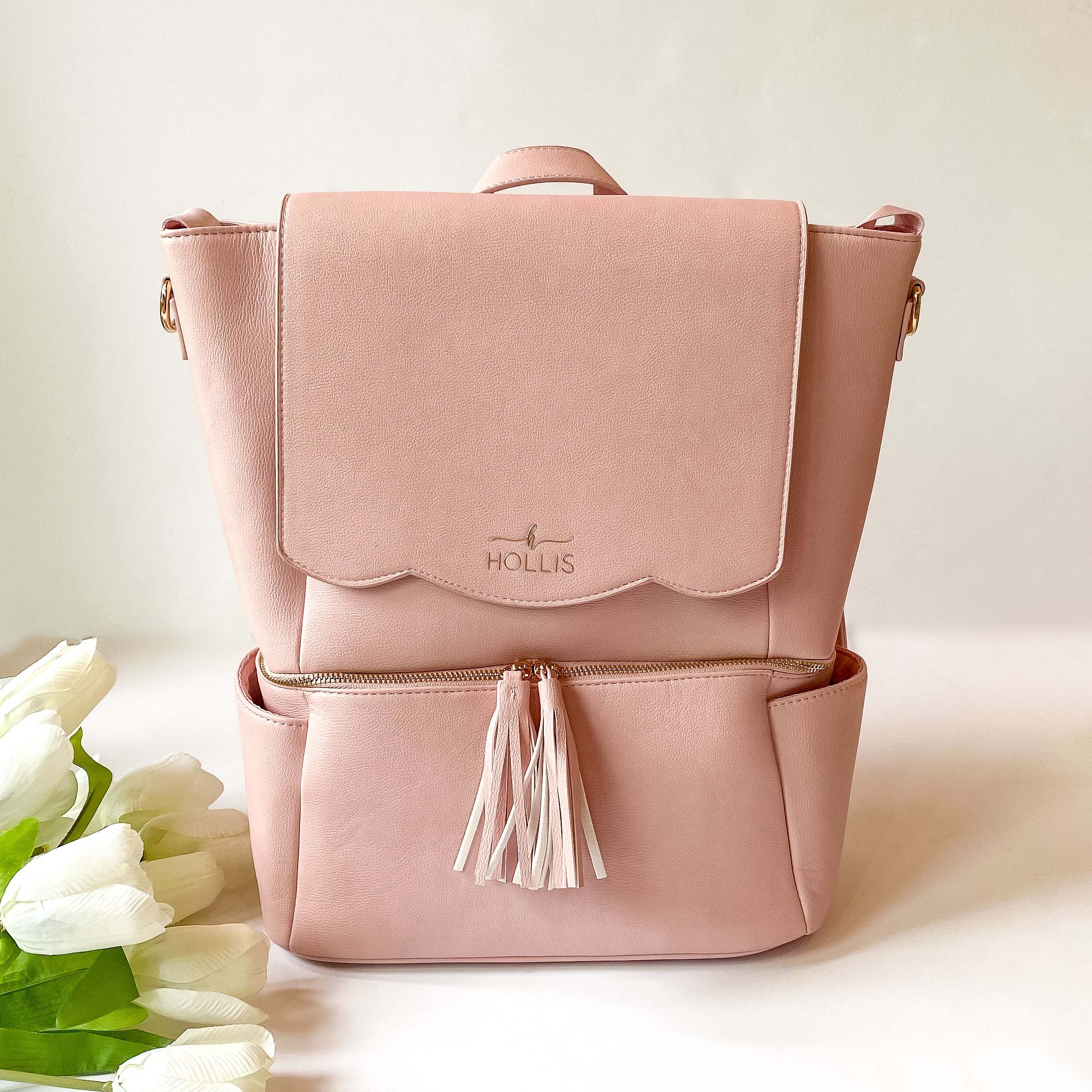 Hollis | Diaper Bag in Blush - Giddy Up Glamour Boutique
