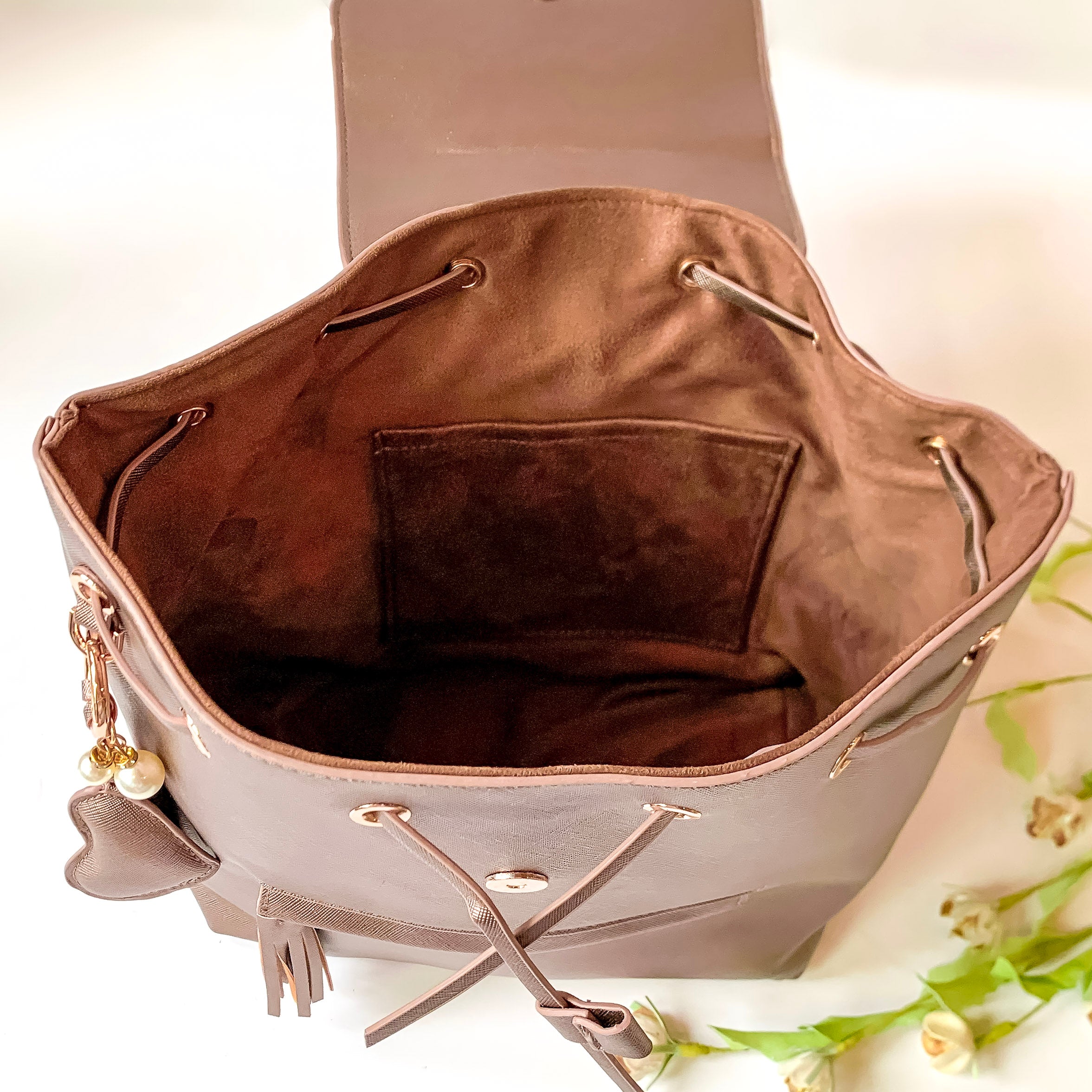 Hollis | Mini Backpack in Metallic Mocha - Giddy Up Glamour Boutique