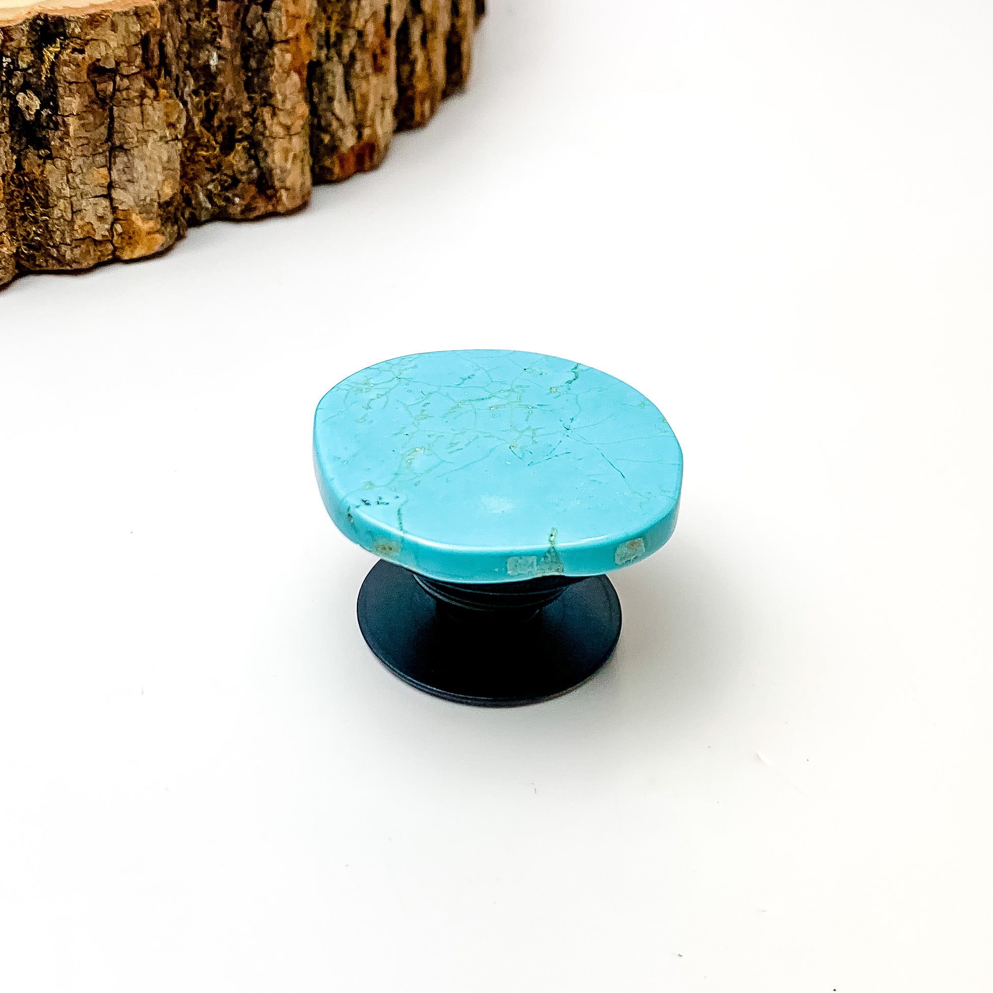 Turquoise Slab Circular Phone Grip - Giddy Up Glamour Boutique