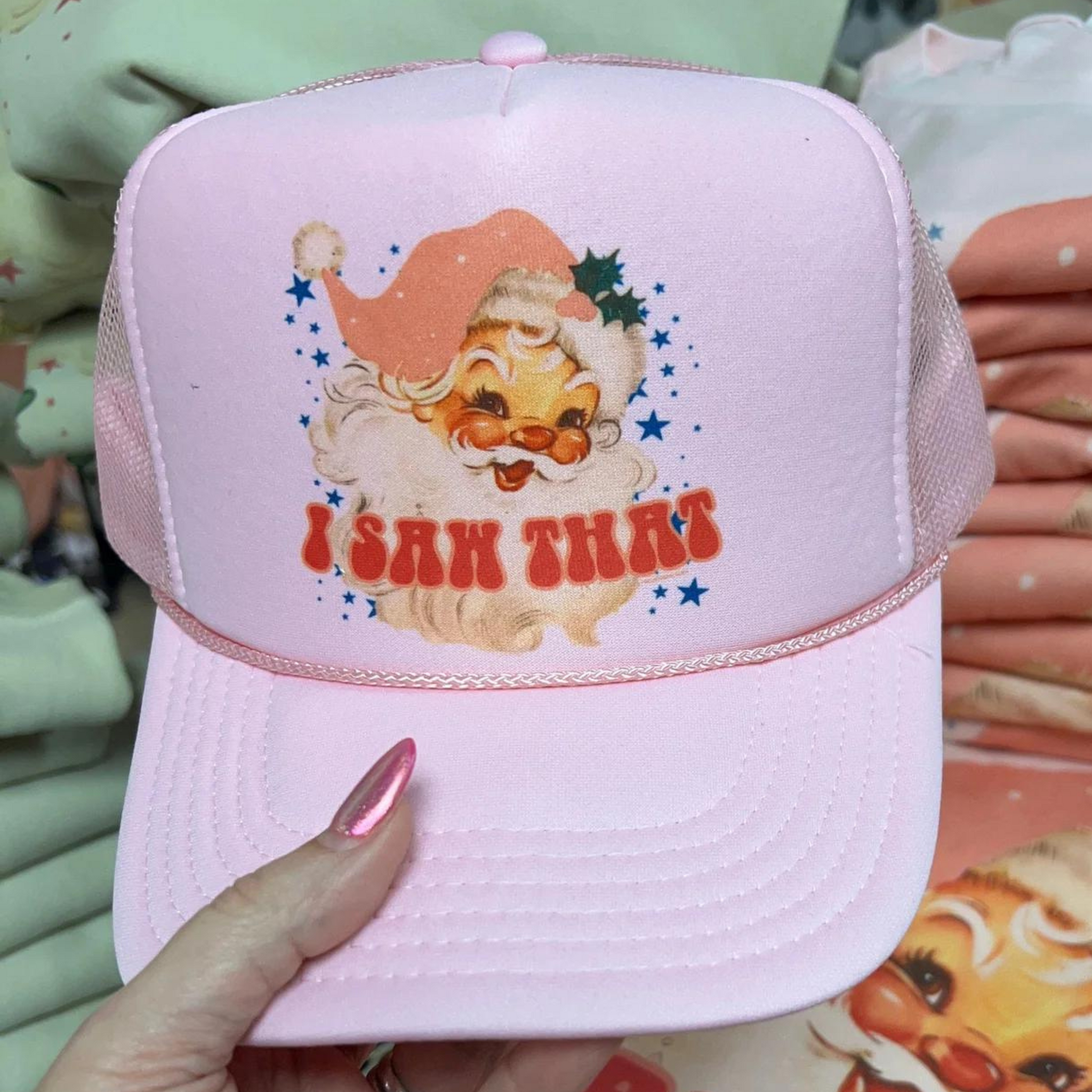 Pink Trucker Hat is good just the thing to wear at your next resort outing when you have that pool hair this will make you feel glam and cute