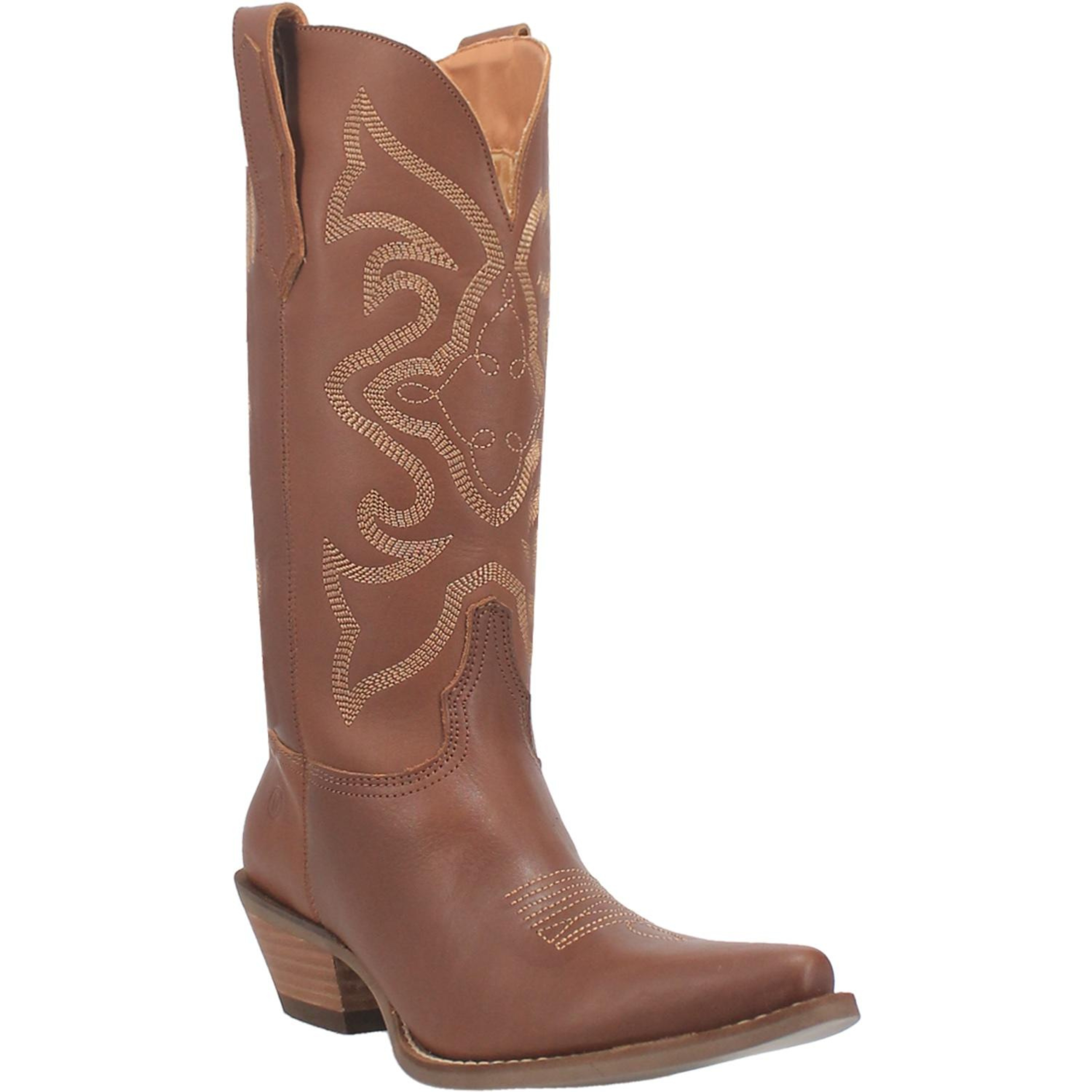 Online Exclusive | Dingo | Out West Leather Cowboy Boots in Brown Smooth **PREORDER - Giddy Up Glamour Boutique