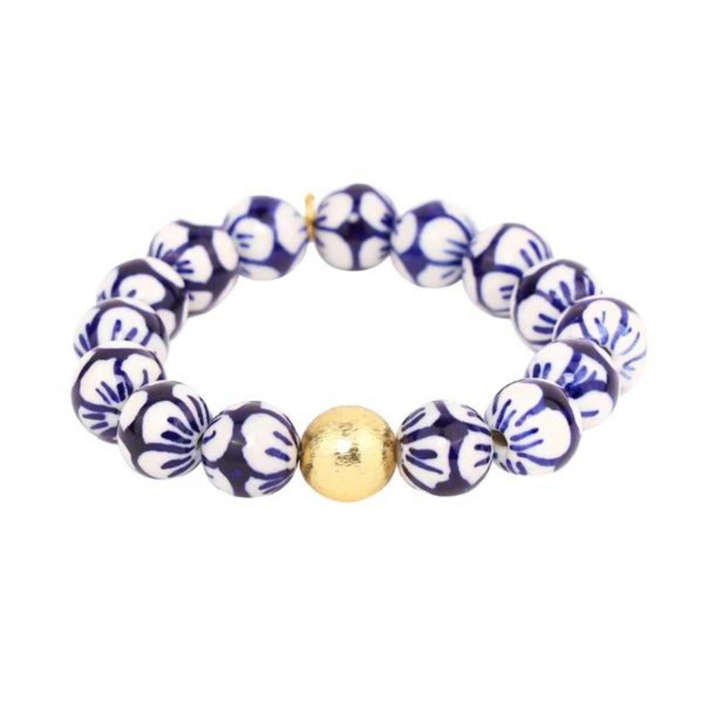 BuDhaGirl | Porcelain Beaded Lotus Bracelet - Giddy Up Glamour Boutique