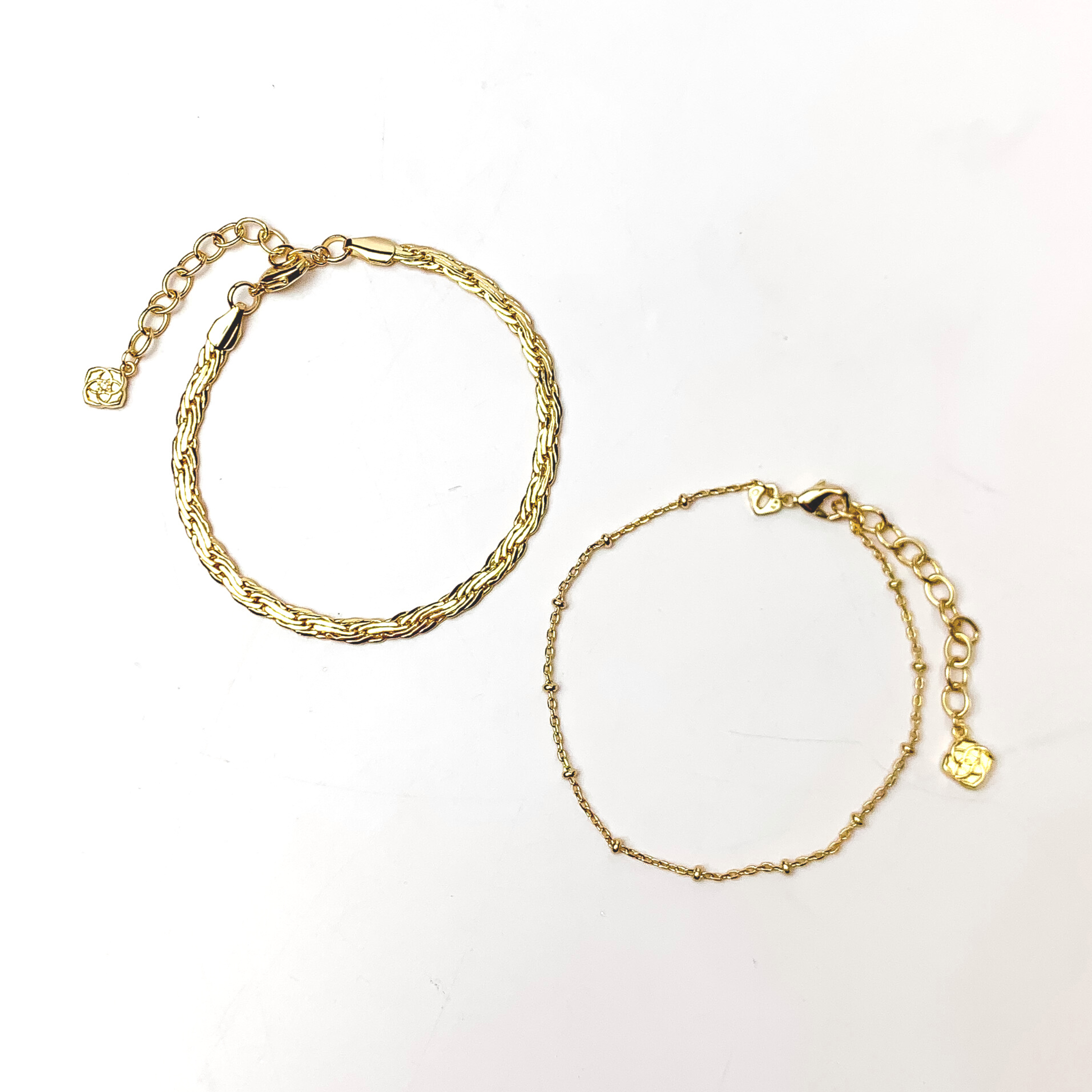 Kendra Scott | Carson Set of Two Chain Bracelet in Gold - Giddy Up Glamour Boutique