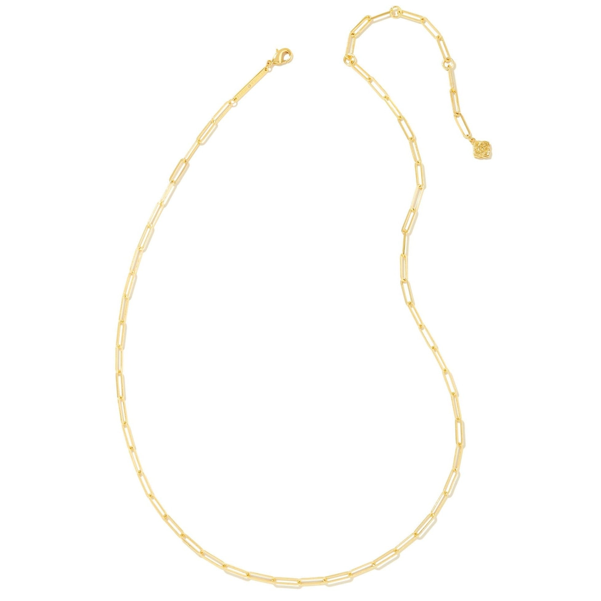 Kendra Scott | Courtney Gold Paperclip Necklace - Giddy Up Glamour Boutique