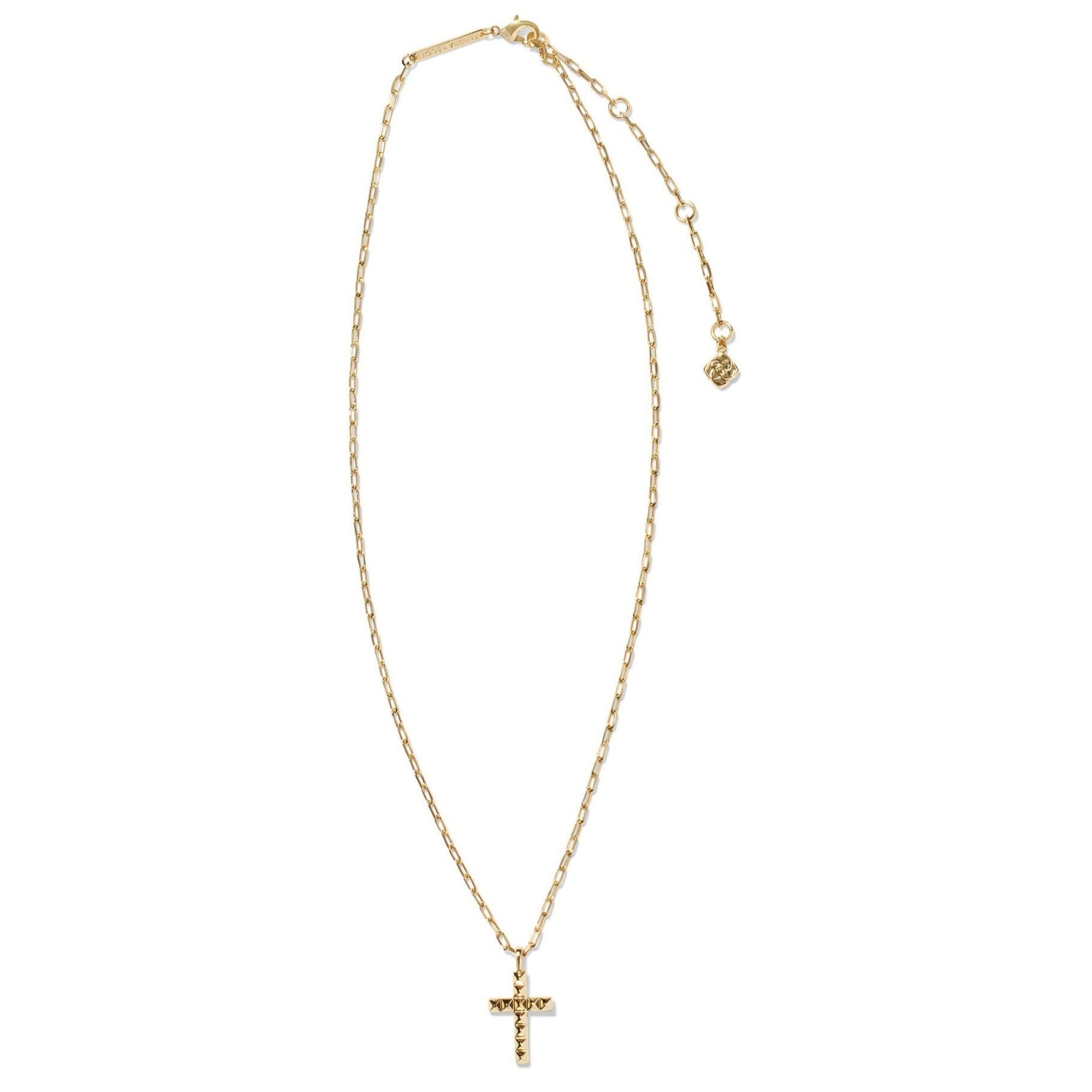 Kendra Scott | Jada Cross Short Pendant Necklace in Gold - Giddy Up Glamour Boutique