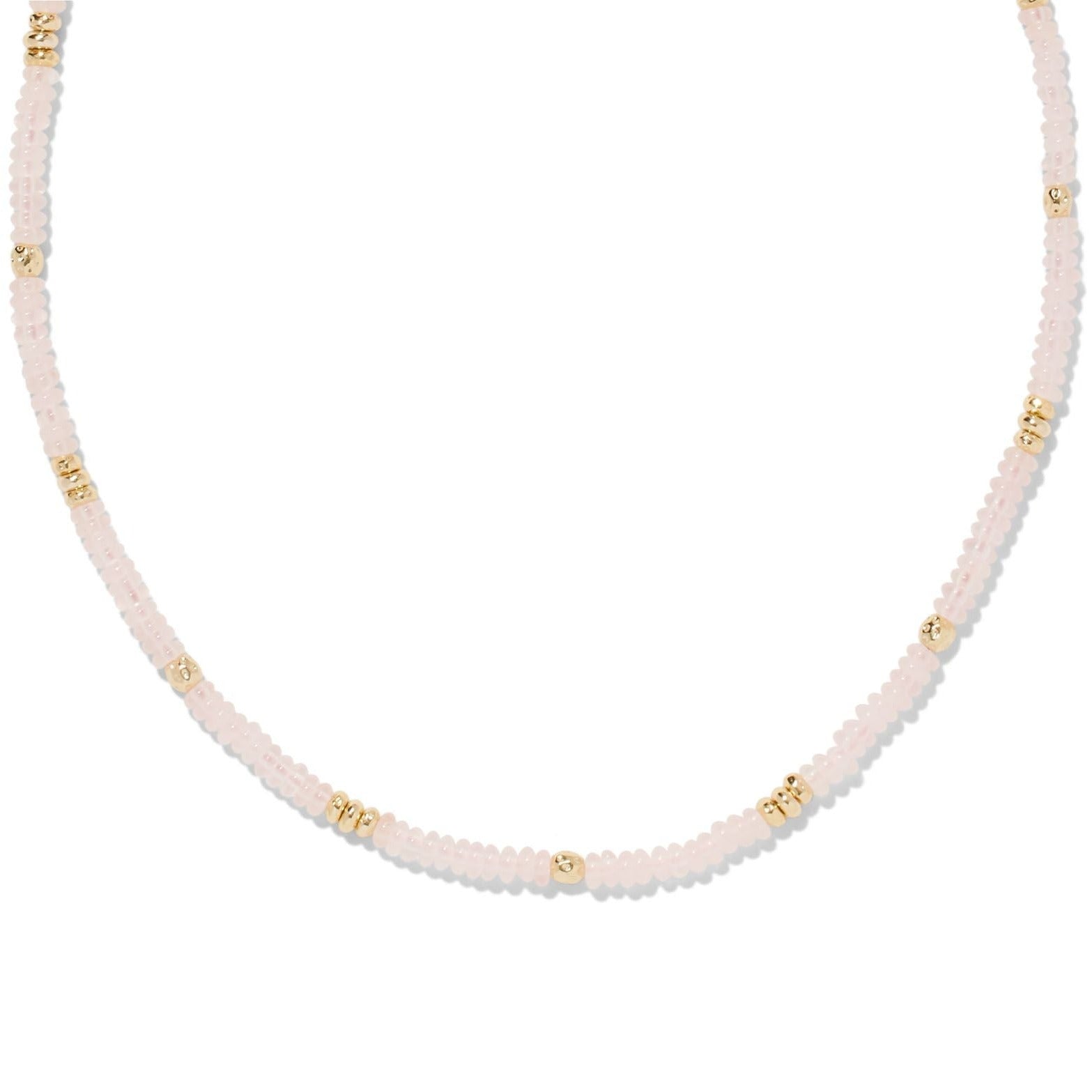 Kendra Scott | Deliah Gold Strand Necklace in Rose Quartz - Giddy Up Glamour Boutique