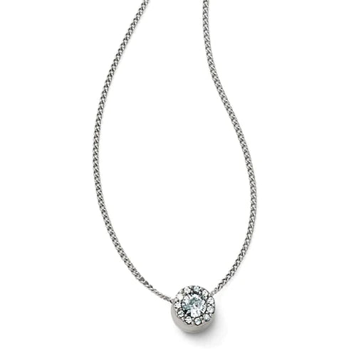 Brighton | Illumina Solitaire Necklace in Silver Tone - Giddy Up Glamour Boutique