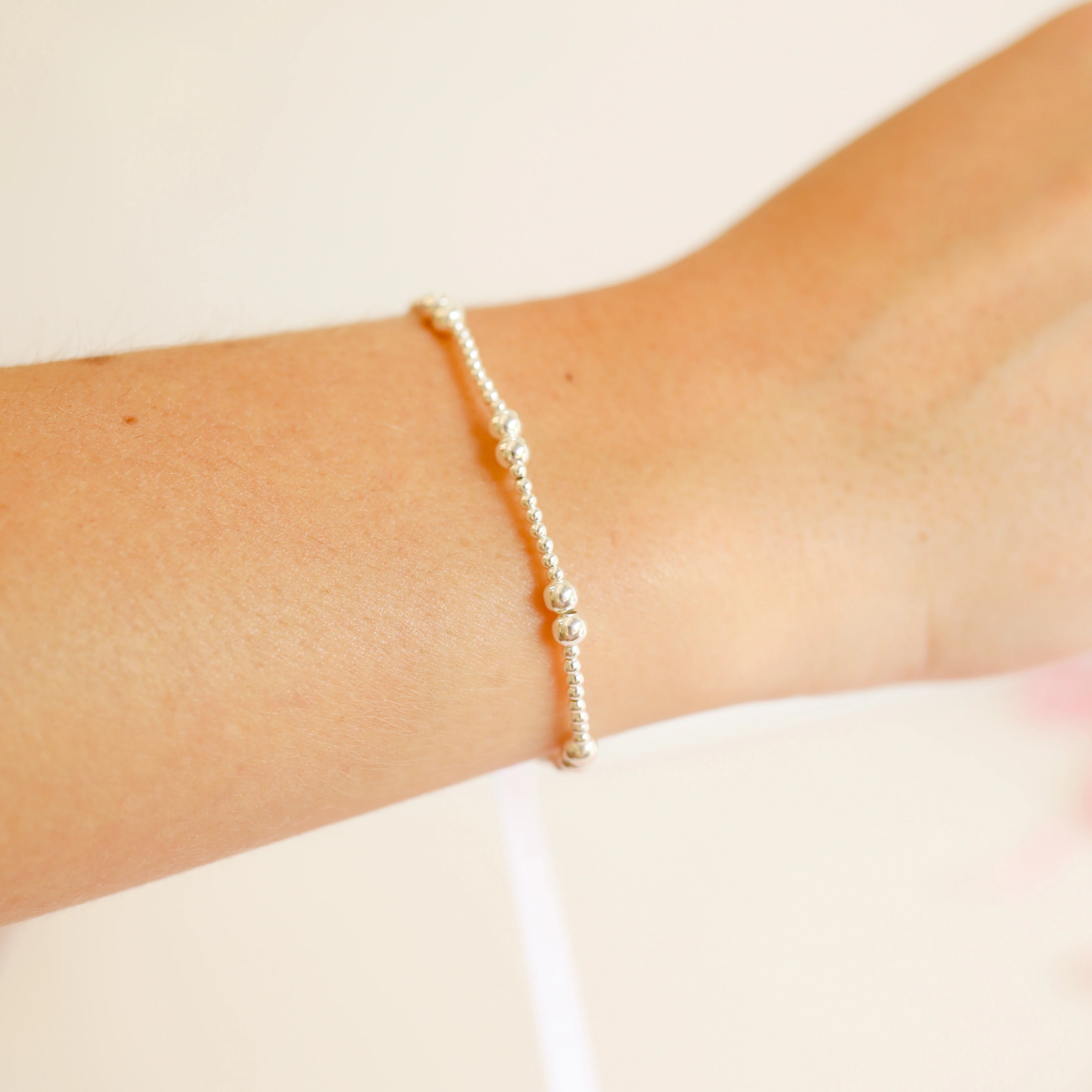 Beaded Blondes | Leah Bracelet in Silver - Giddy Up Glamour Boutique