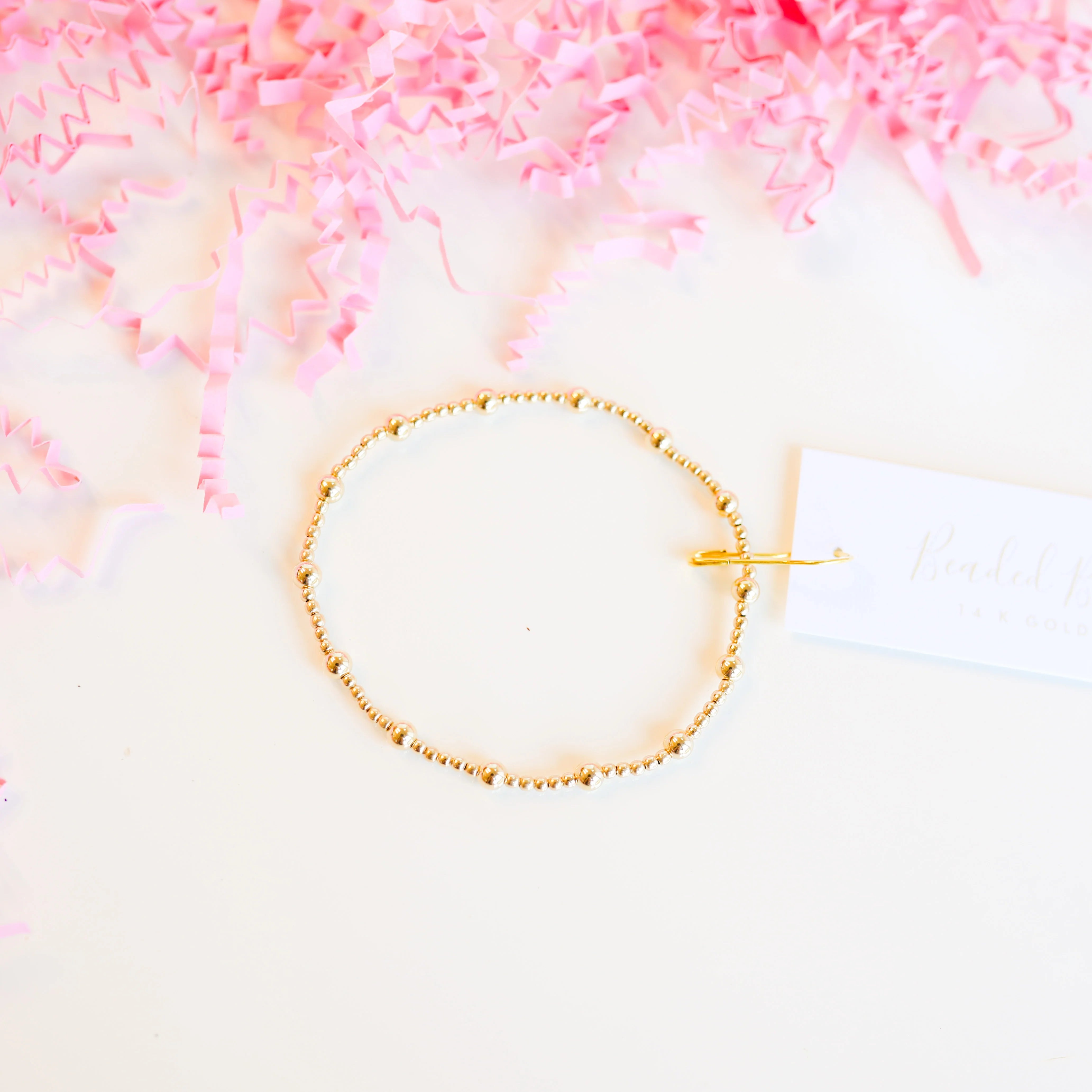 Beaded Blondes | June Bracelet in Gold - Giddy Up Glamour Boutique