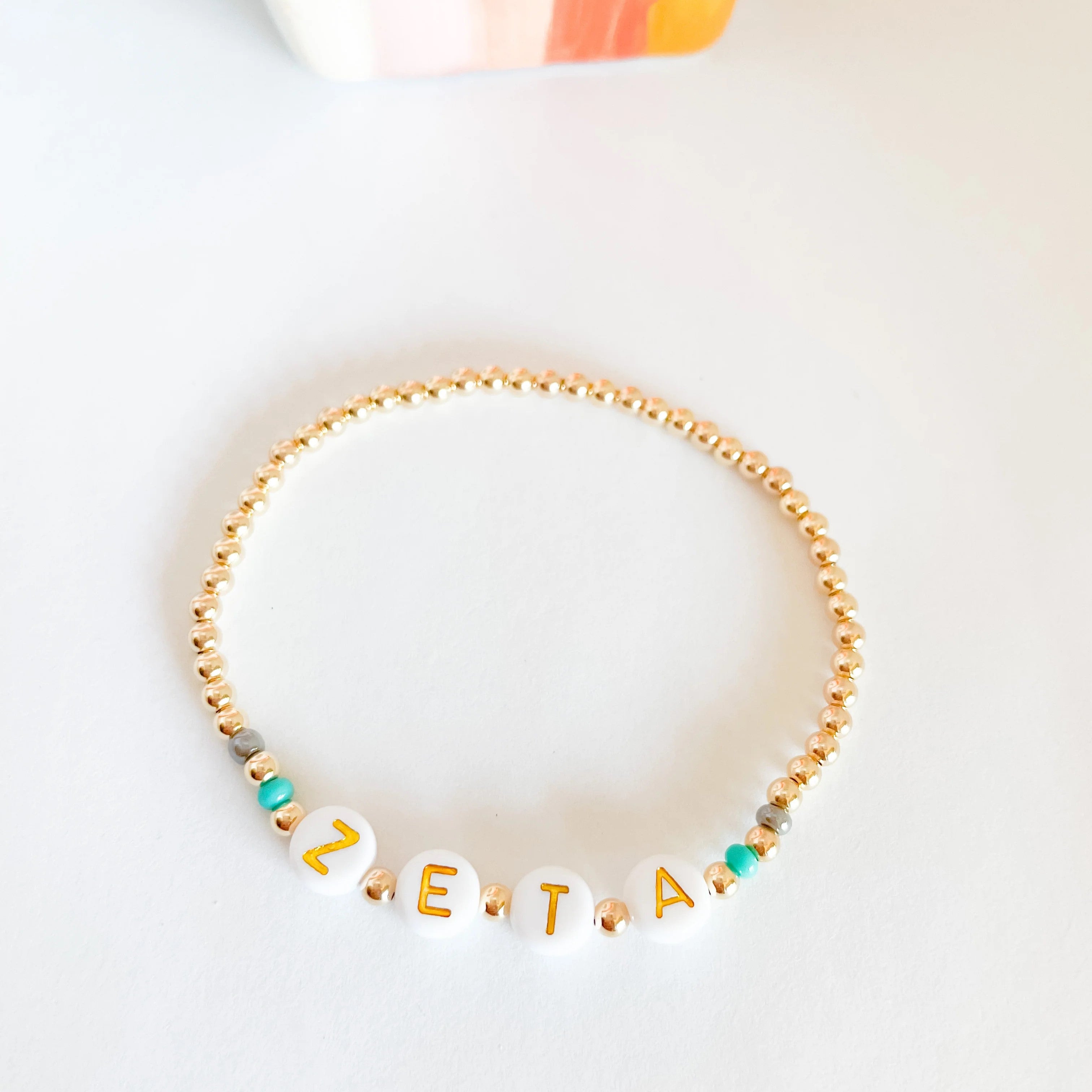 Beaded Blondes | Zeta Color Sorority Bracelet - Giddy Up Glamour Boutique