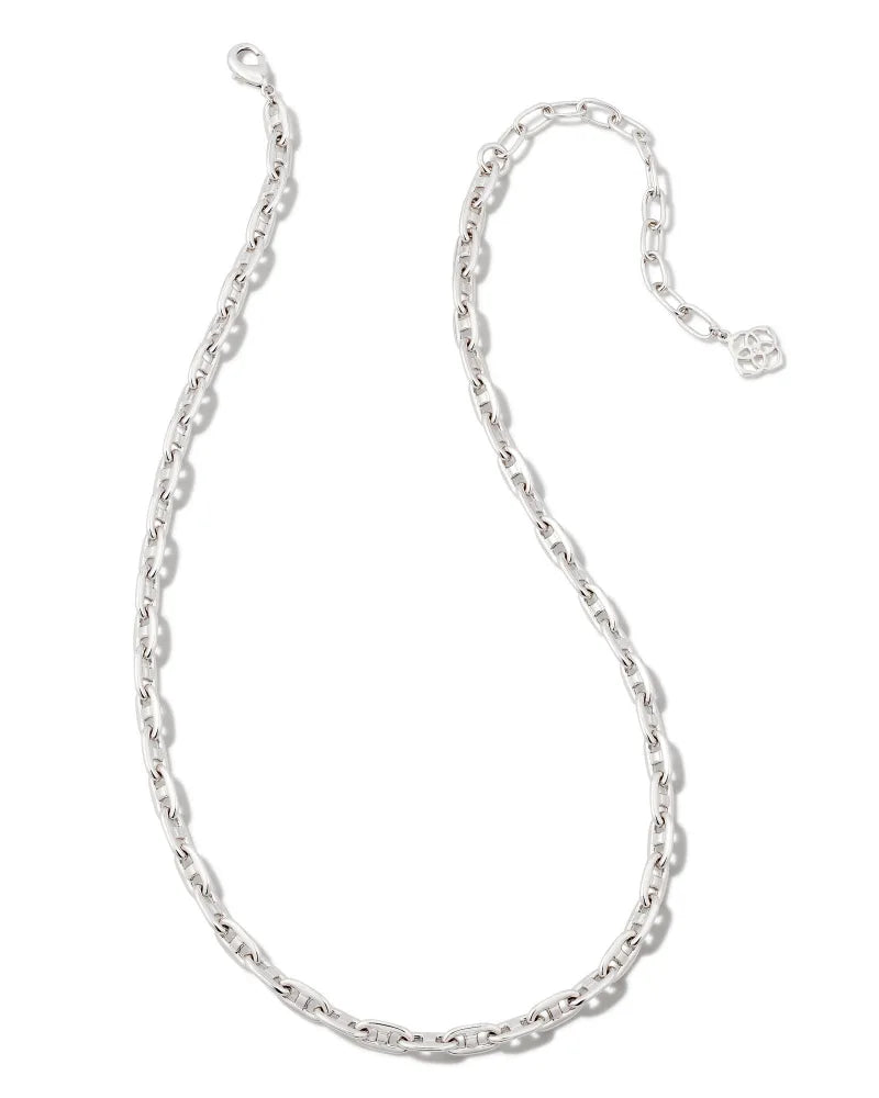 Kendra Scott | Bailey Chain Necklace in Silver - Giddy Up Glamour Boutique