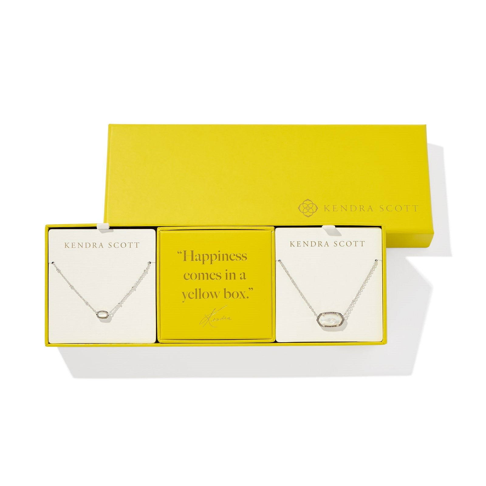 Kendra Scott | Elisa Silver Gift Set of 2 in Ivory Mother-Of-Pearl - Giddy Up Glamour Boutique
