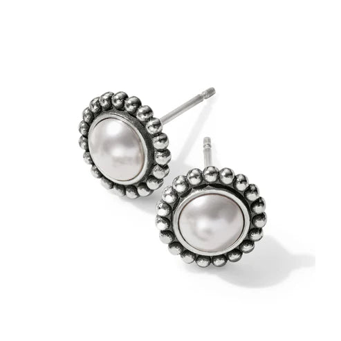 Brighton | Luster Mini Post Earrings in Silver Tone - Giddy Up Glamour Boutique