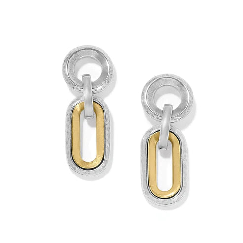 Brighton | Medici Two Tone Link Post Drop Earring - Giddy Up Glamour Boutique