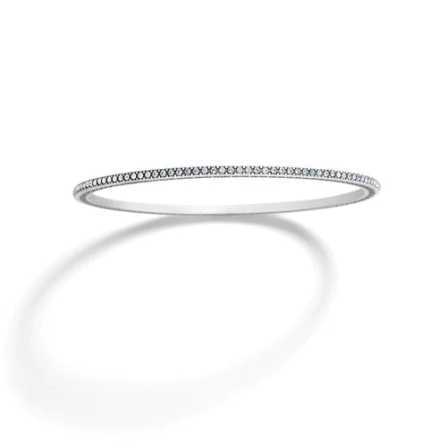 Brighton | Meridian Thin Bangle Bracelet in Silver Tone - Giddy Up Glamour Boutique