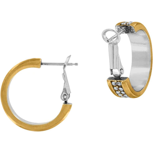 Brighton | Meridian Two Tone Hoop Earrings - Giddy Up Glamour Boutique