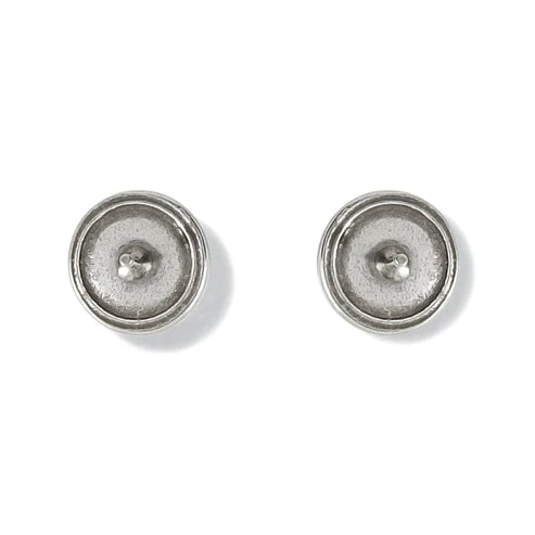 Brighton | Ferrara Monete Stud Earrings in Silver and Gold Tone - Giddy Up Glamour Boutique