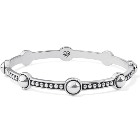 Brighton | Pretty Tough Stud Bangle Bracelet in Silver Tone - Giddy Up Glamour Boutique