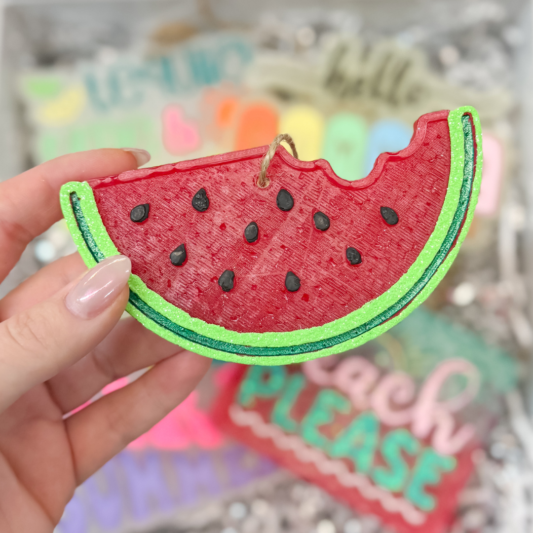 Slice of Summer Watermelon Slice Car Freshie in Various Scents - Giddy Up Glamour Boutique