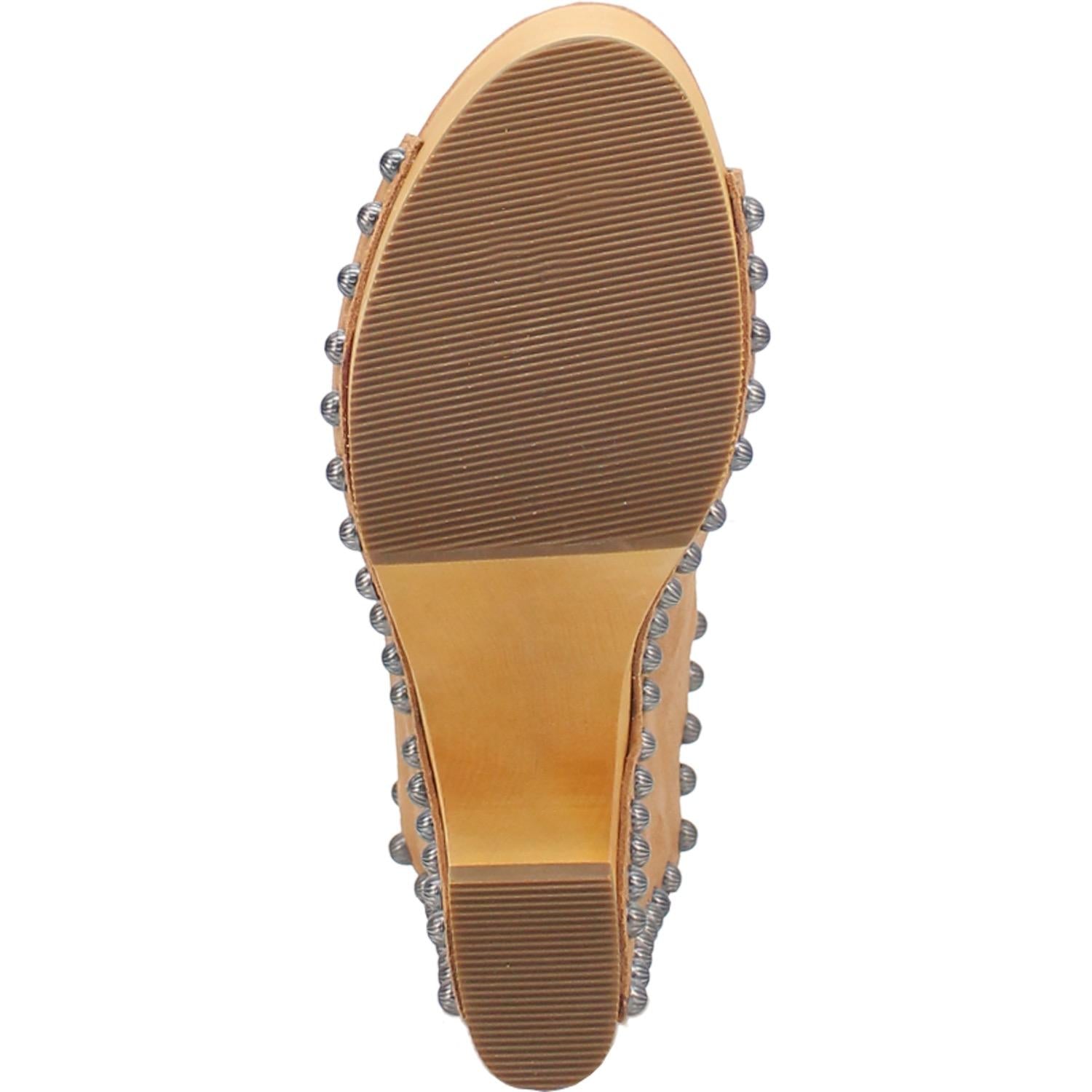 Online Exclusive | Dingo | Peace N Love Leather Clog Heeled Sandal in Tan **PREORDER - Giddy Up Glamour Boutique