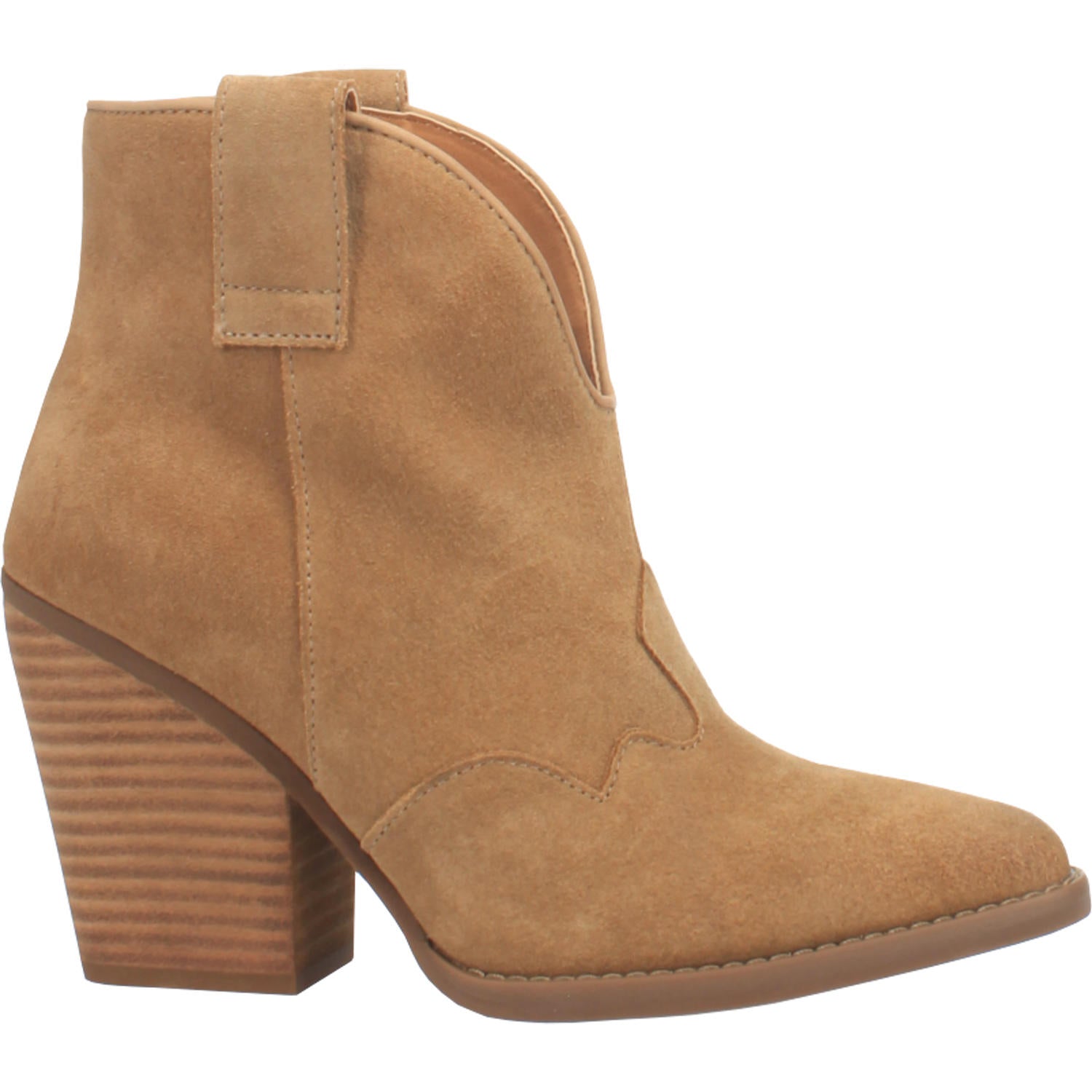 Online Exclusive | Dingo | Flannie Suede Leather Cowboy Bootie in Natural **PREORDER - Giddy Up Glamour Boutique