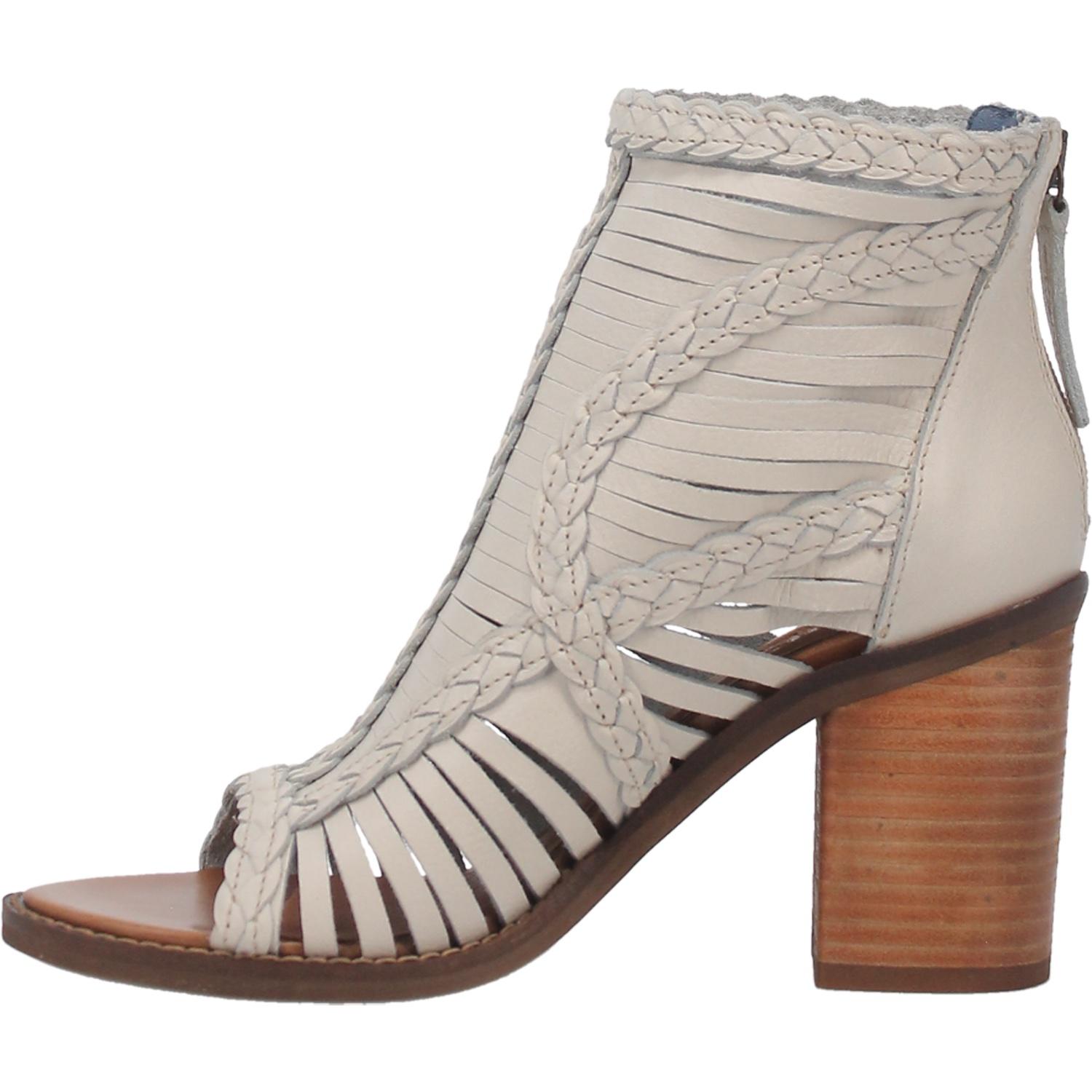 Online Exclusive | Dingo | Jeezy Leather Heeled Sandal in White  **PREORDER - Giddy Up Glamour Boutique