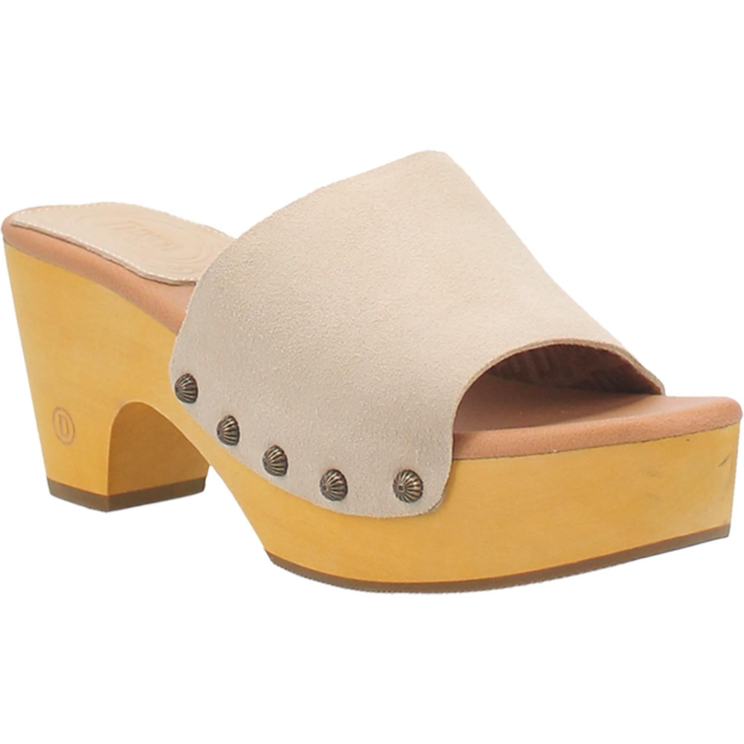 Online Exclusive | Dingo | Beechwood Leather Clog Heeled Sandal in Sand Tan **PREORDER - Giddy Up Glamour Boutique