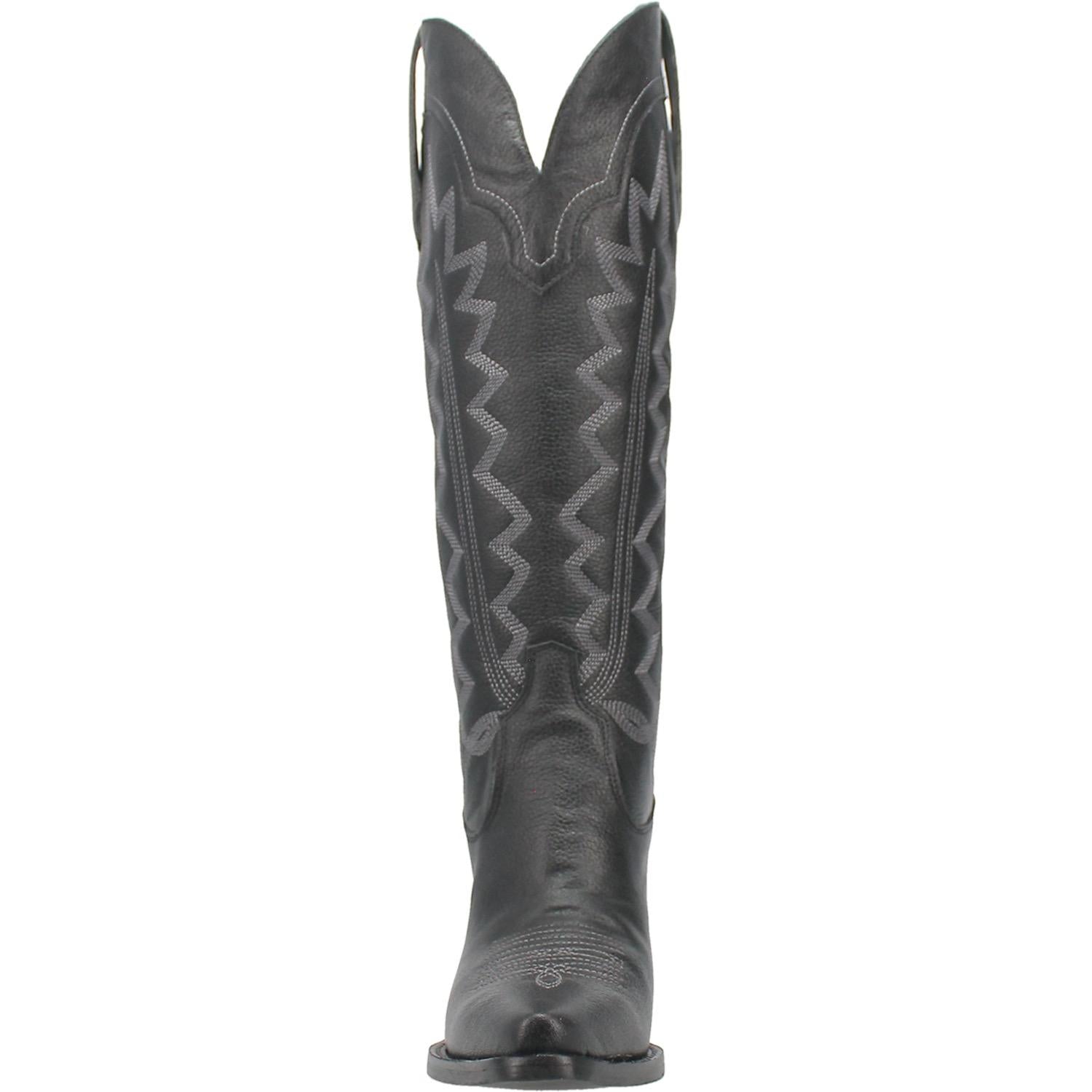 Online Exclusive | Dingo | High Cotton Tall Leather Cowboy Boots in Black  **PREORDER - Giddy Up Glamour Boutique