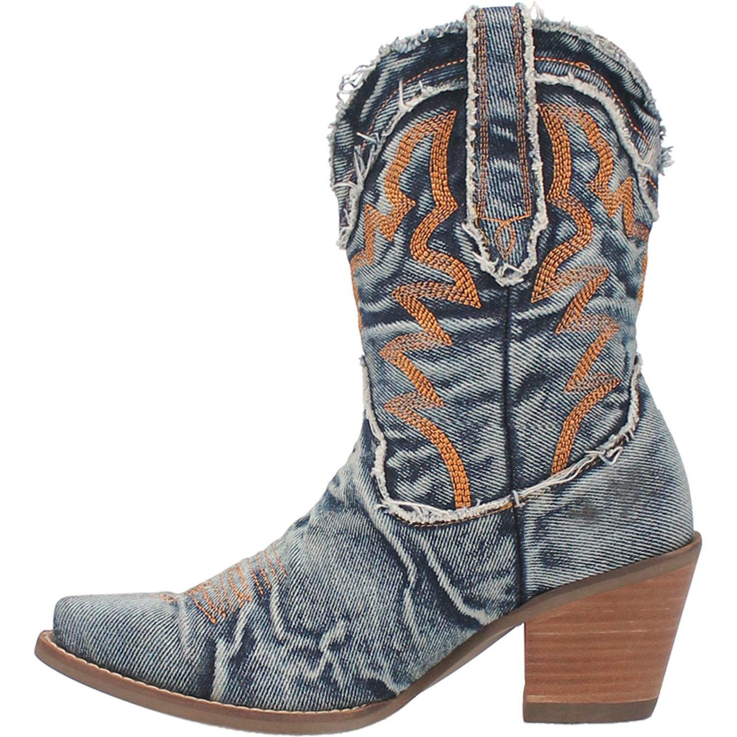 Online Exclusive | Dingo | Y'all Need Dolly Cowboy Bootie in Denim Blue  **PREORDER - Giddy Up Glamour Boutique