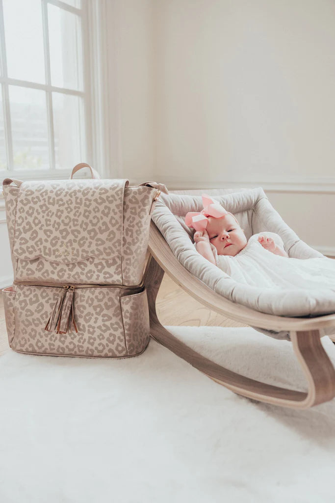 Hollis | Diaper Bag in Leopard - Giddy Up Glamour Boutique