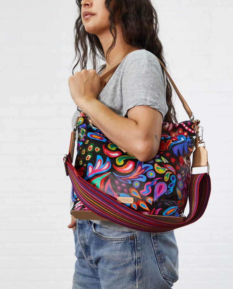 Consuela | Sophie Black Swirly Hobo Bag - Giddy Up Glamour Boutique