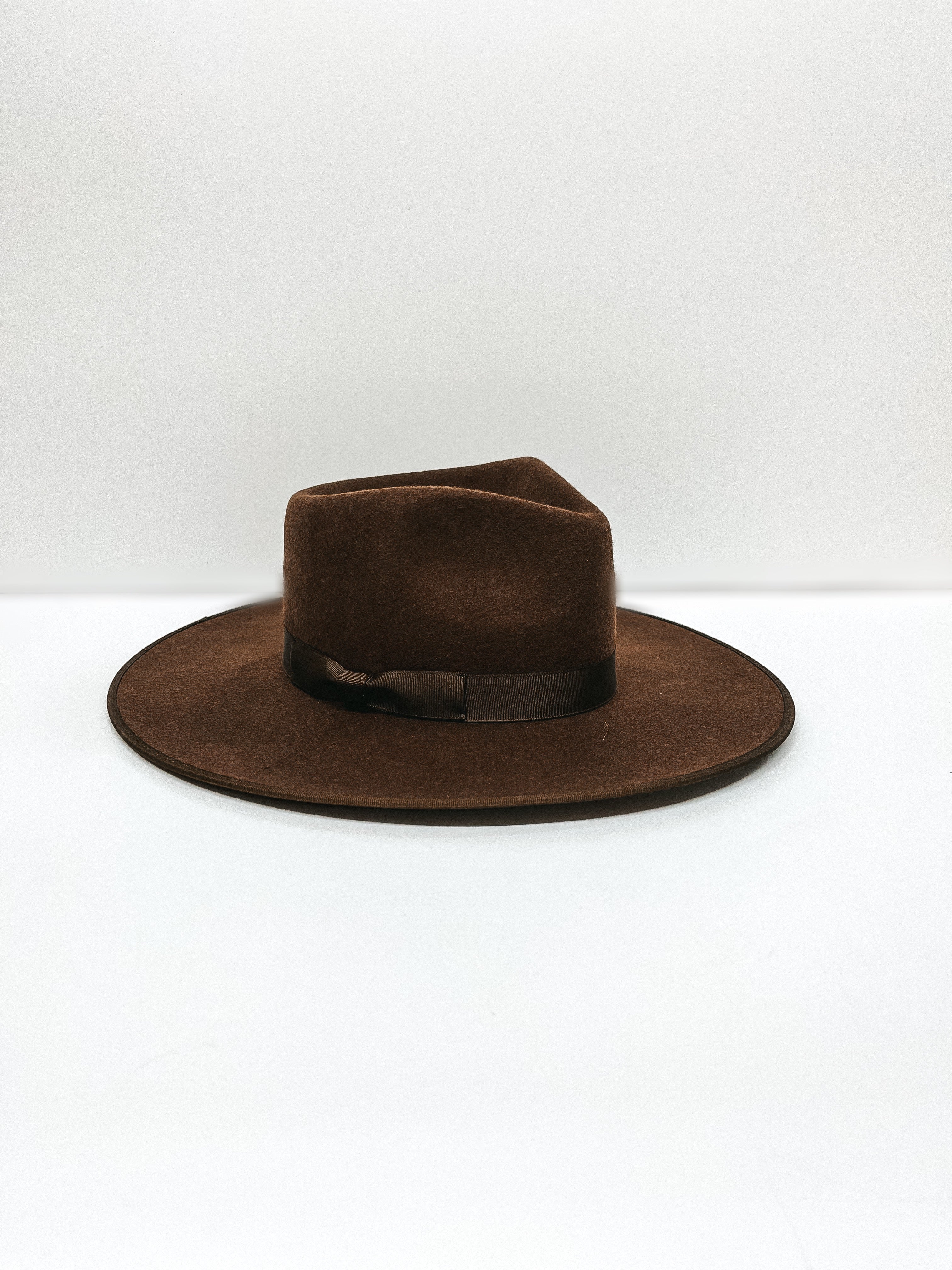 Lack of Color | Coco Rancher Wool Felt Hat in Dark Brown - Giddy Up Glamour Boutique
