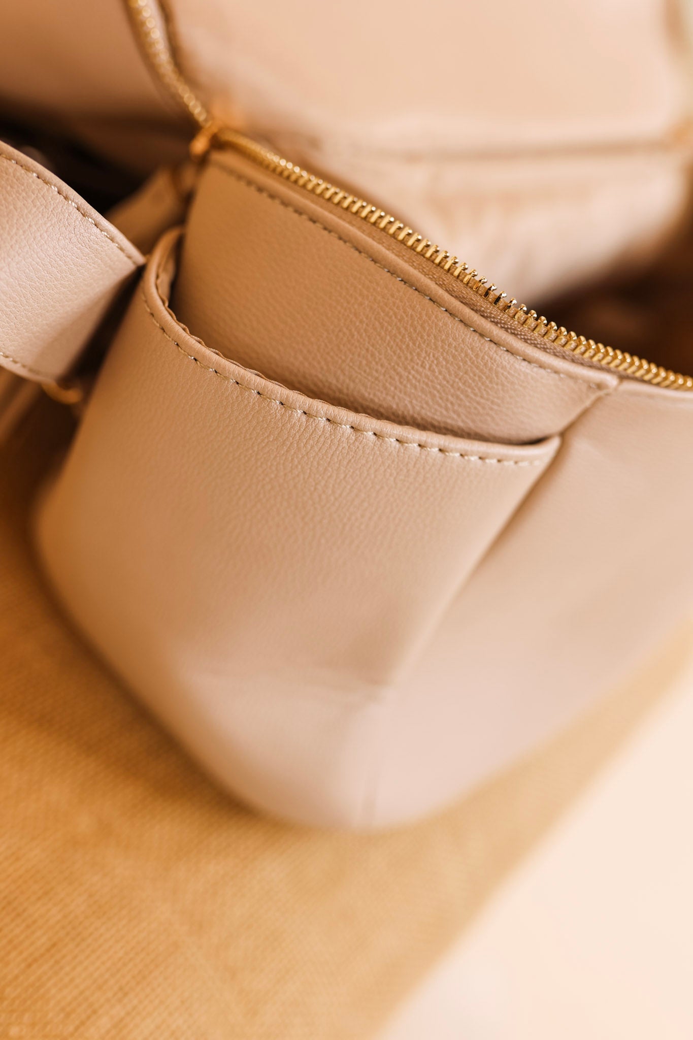 Hollis | Diaper Bag in Nude - Giddy Up Glamour Boutique