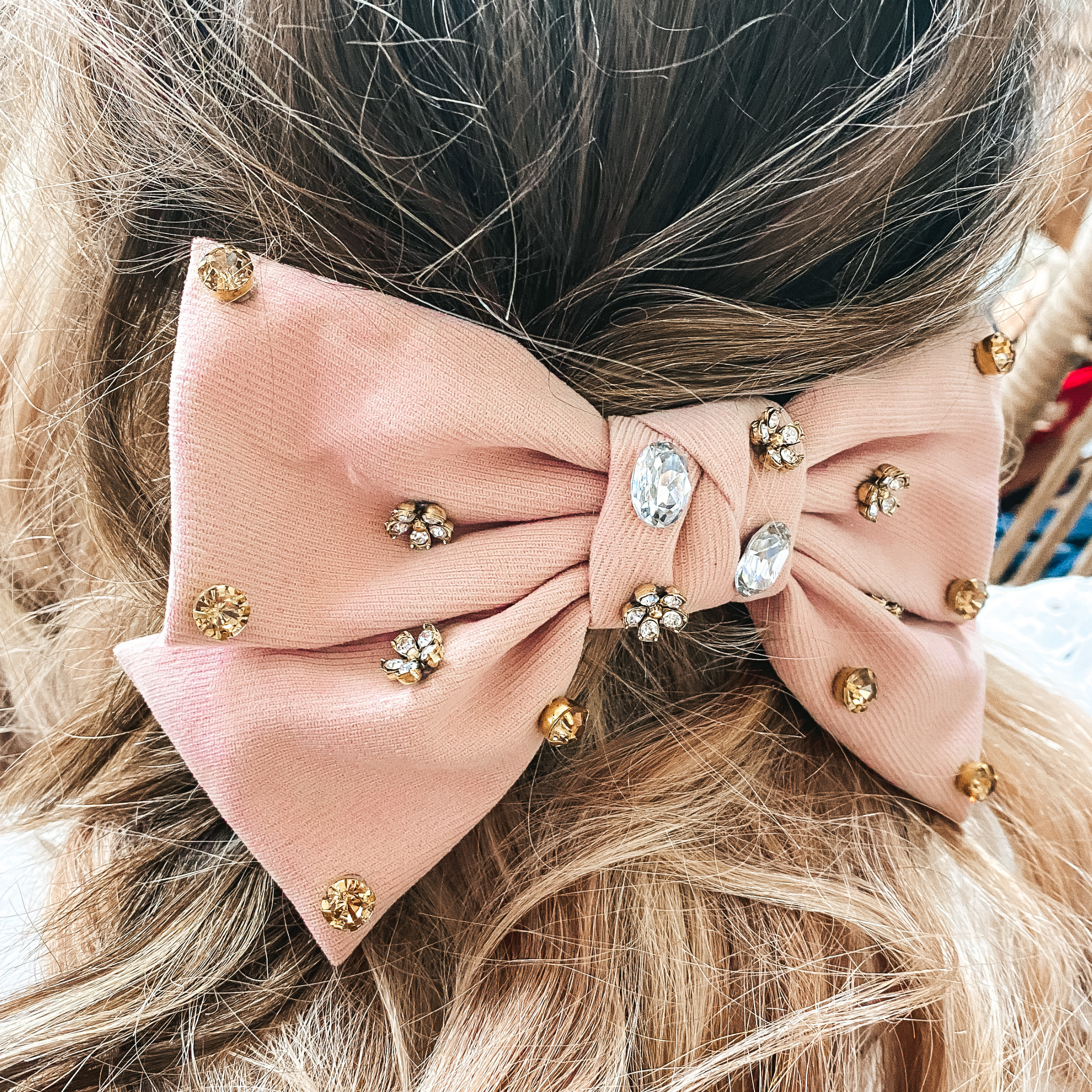 Back to School Bow in Dusty Pink - Giddy Up Glamour Boutique