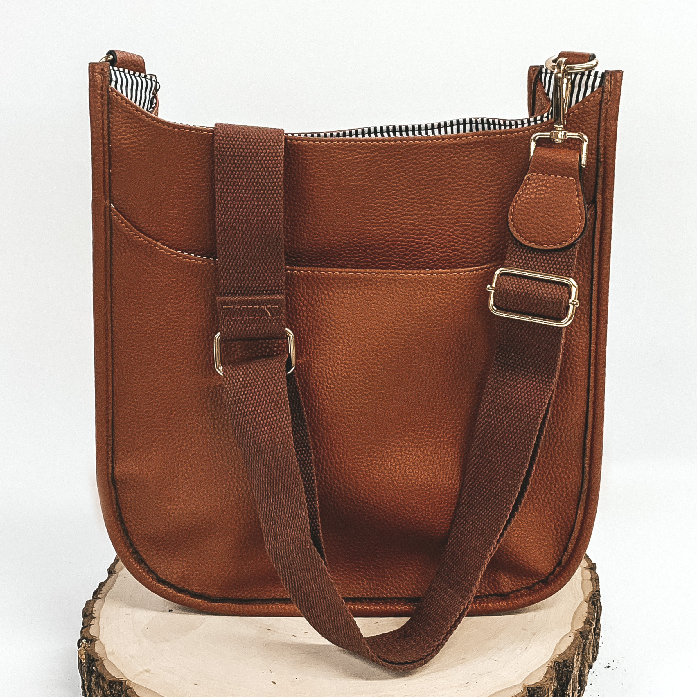 Crossbody Travel Purse in Brown - Giddy Up Glamour Boutique