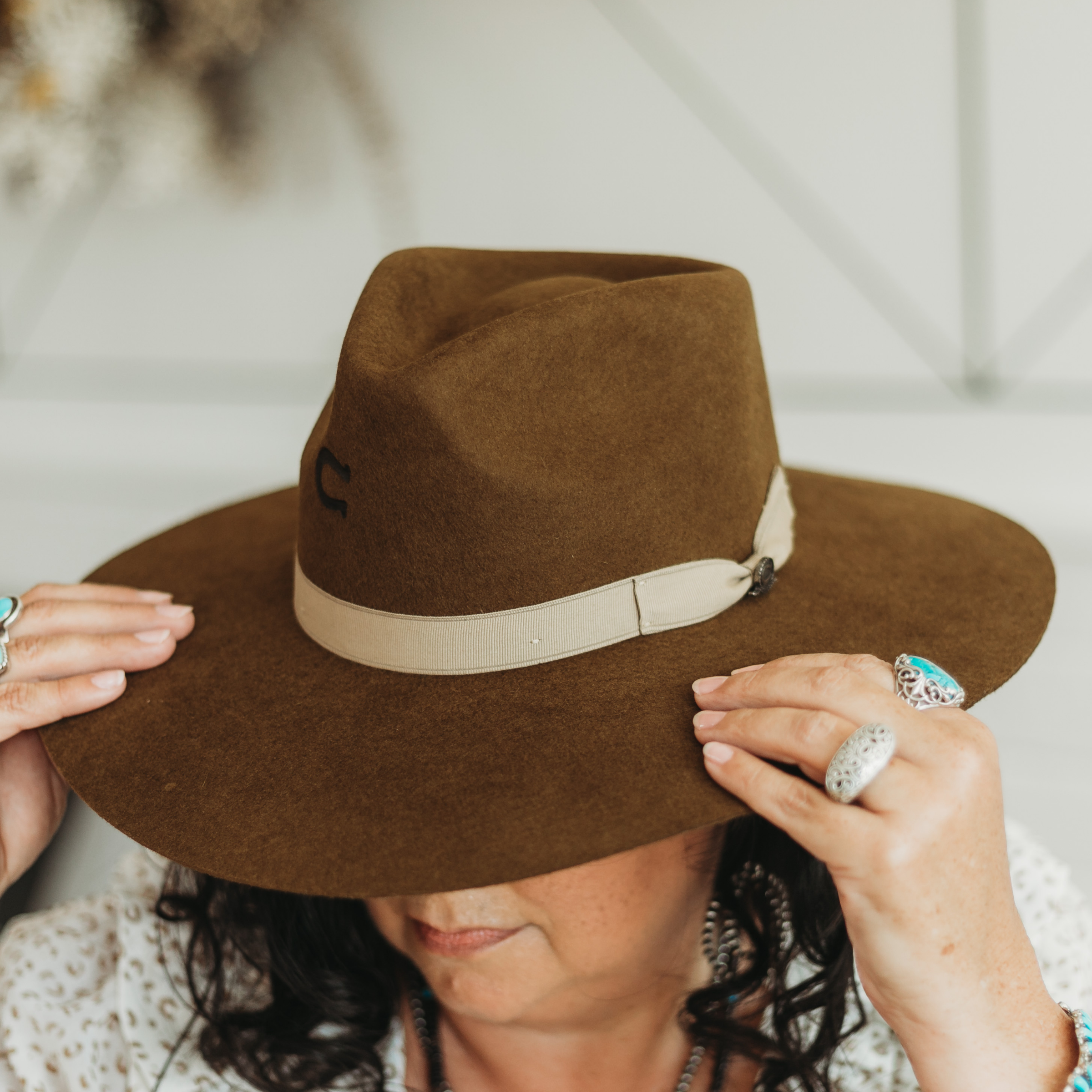 Charlie 1 Horse | Highway Wool Felt Hat in Acorn - Giddy Up Glamour Boutique